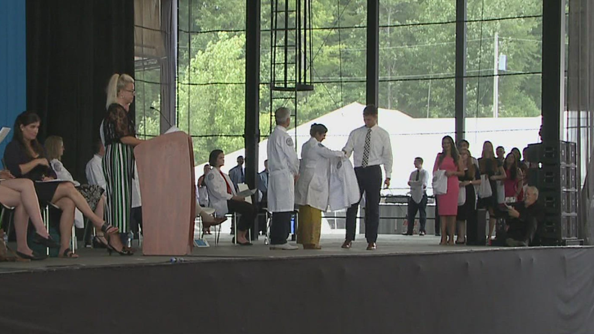 The white coat ceremony marked the Geisinger Commonwealth School of Medicine's Class of 2025 entrance into the medical profession.