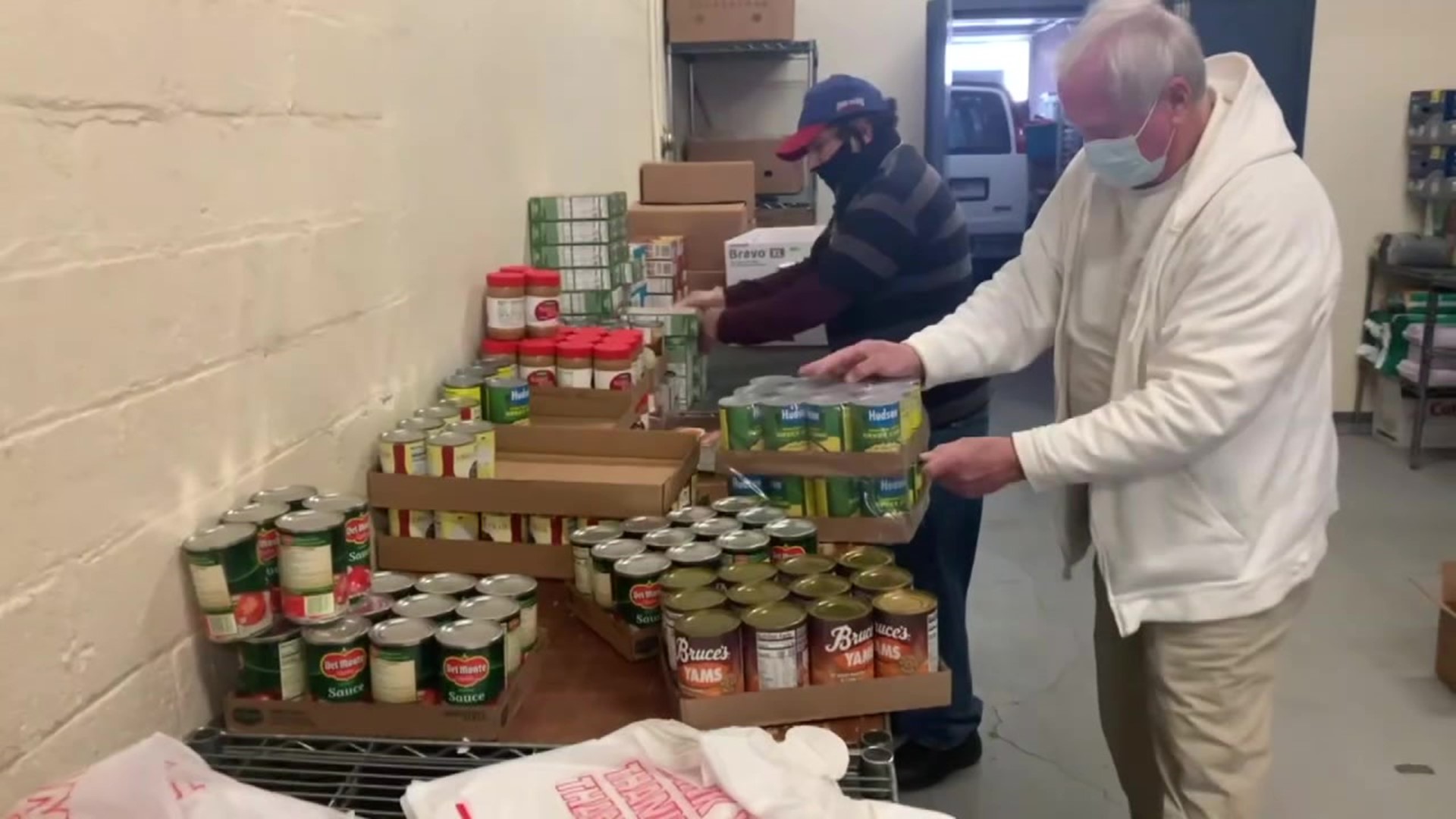 St. Vincent de Paul Kitchen and Food Pantry distributed food for Easter dinners to those in need in Wilkes-Barre.