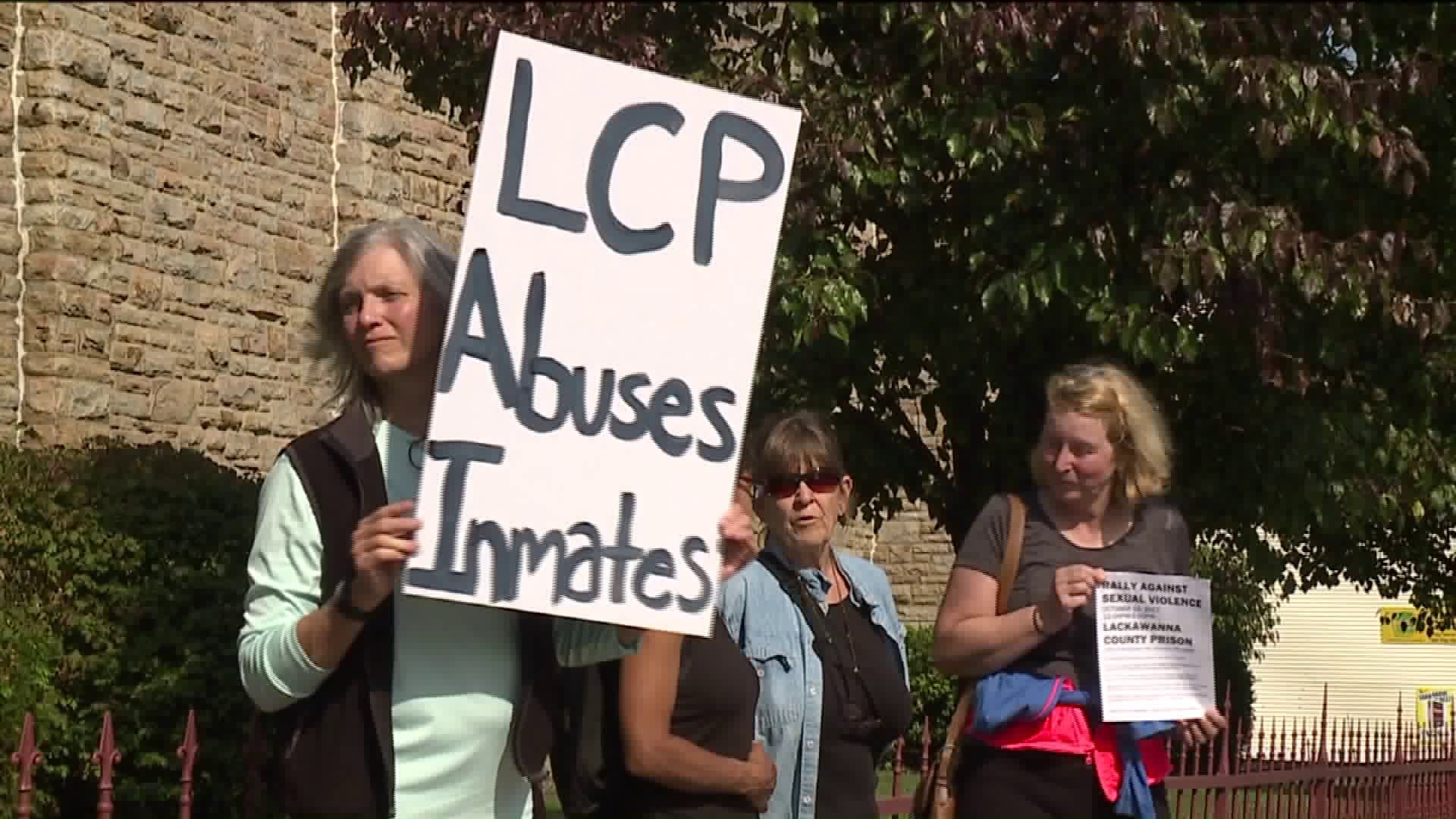 Protesters Rally Against Sexual Violence at Lackawanna County Prison