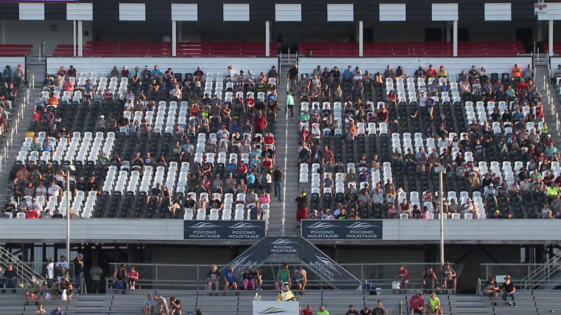 The infield is sold out after fans were barred from last year's races due to the pandemic.