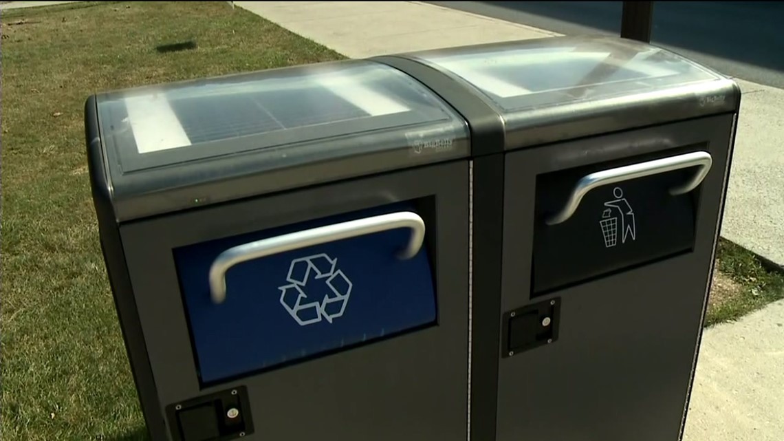 Solarpowered Trash Compactors at ESU
