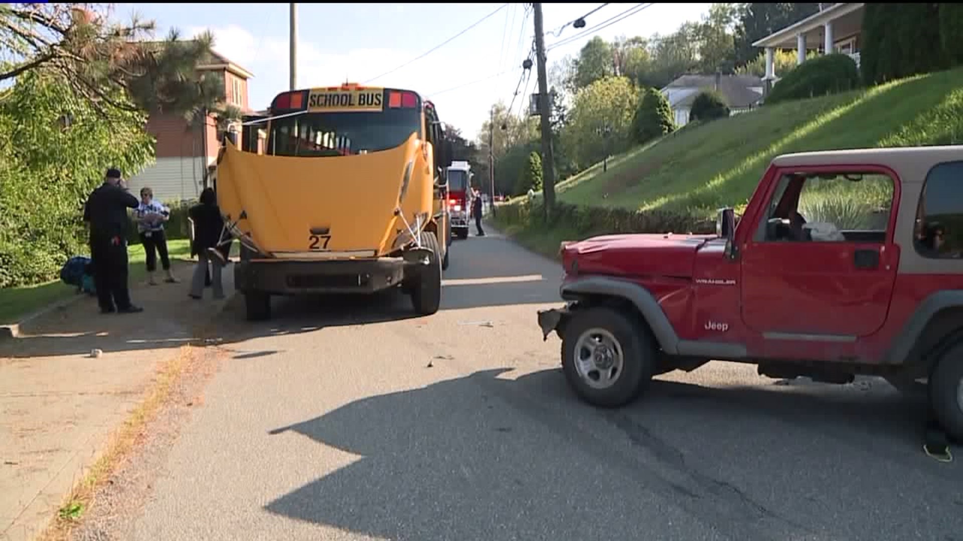 School Bus Involved in Crash in Nanticoke