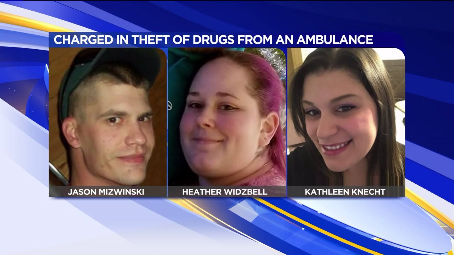 Three Charged in Alleged Theft of Drugs from Ambulance