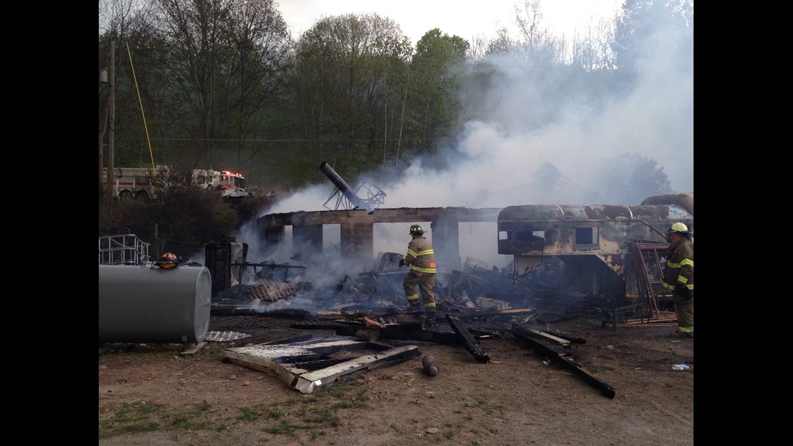 Fire Destroys House in Wyoming County