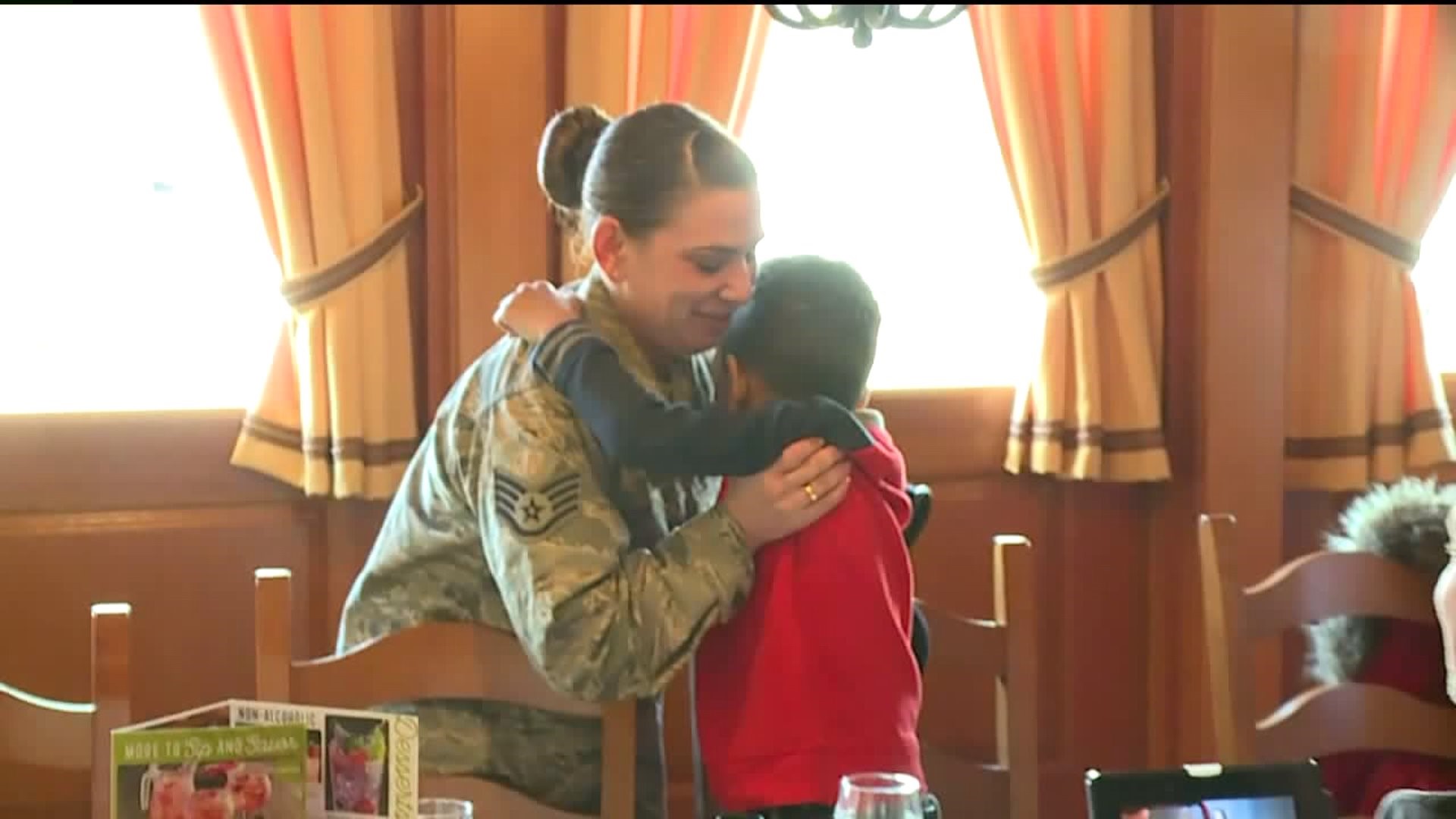 Mother Serving Overseas in Air Force Surprises Young Son