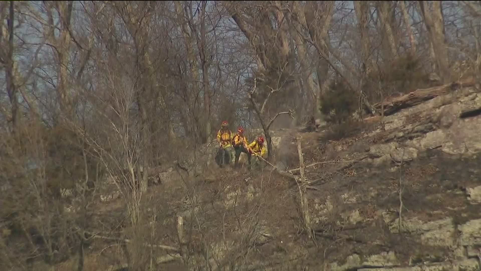 The National Parks Service wants visitors to avoid the Mount Tammany area.