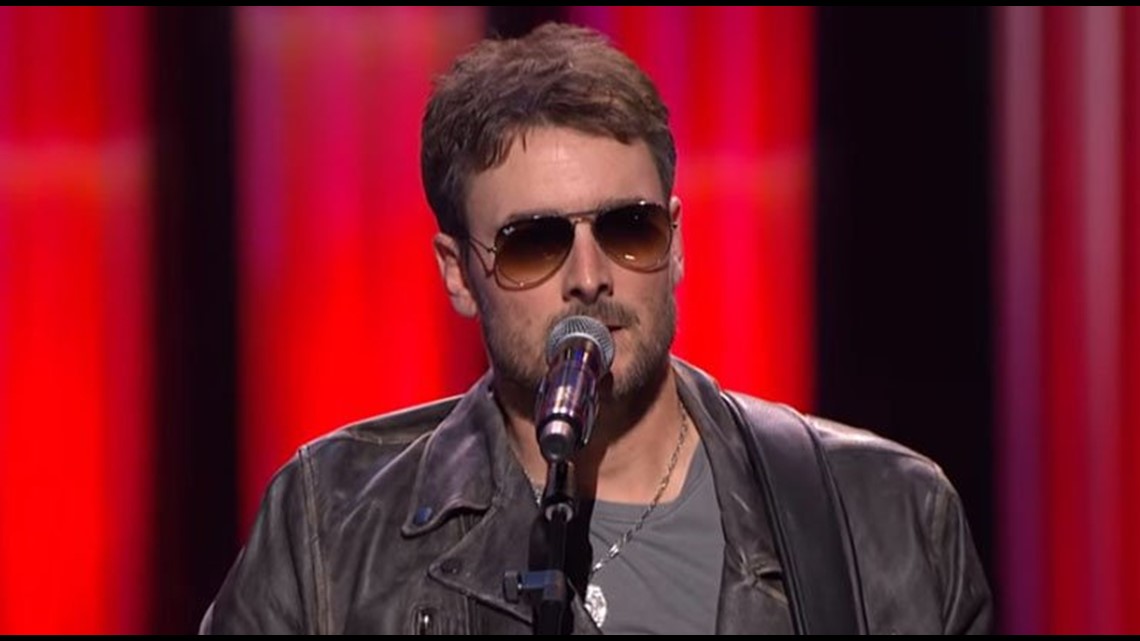 Singer Eric Church Breaks Down During Tribute to Las Vegas Shooting