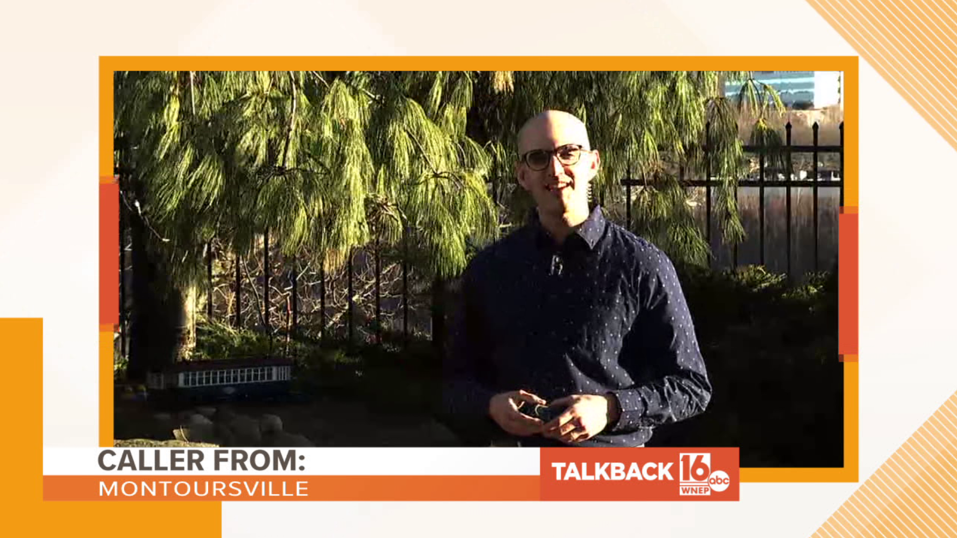 There are two stars for this segment of Talkback 16: Meteorologist John Hickey and the backyard trolley.