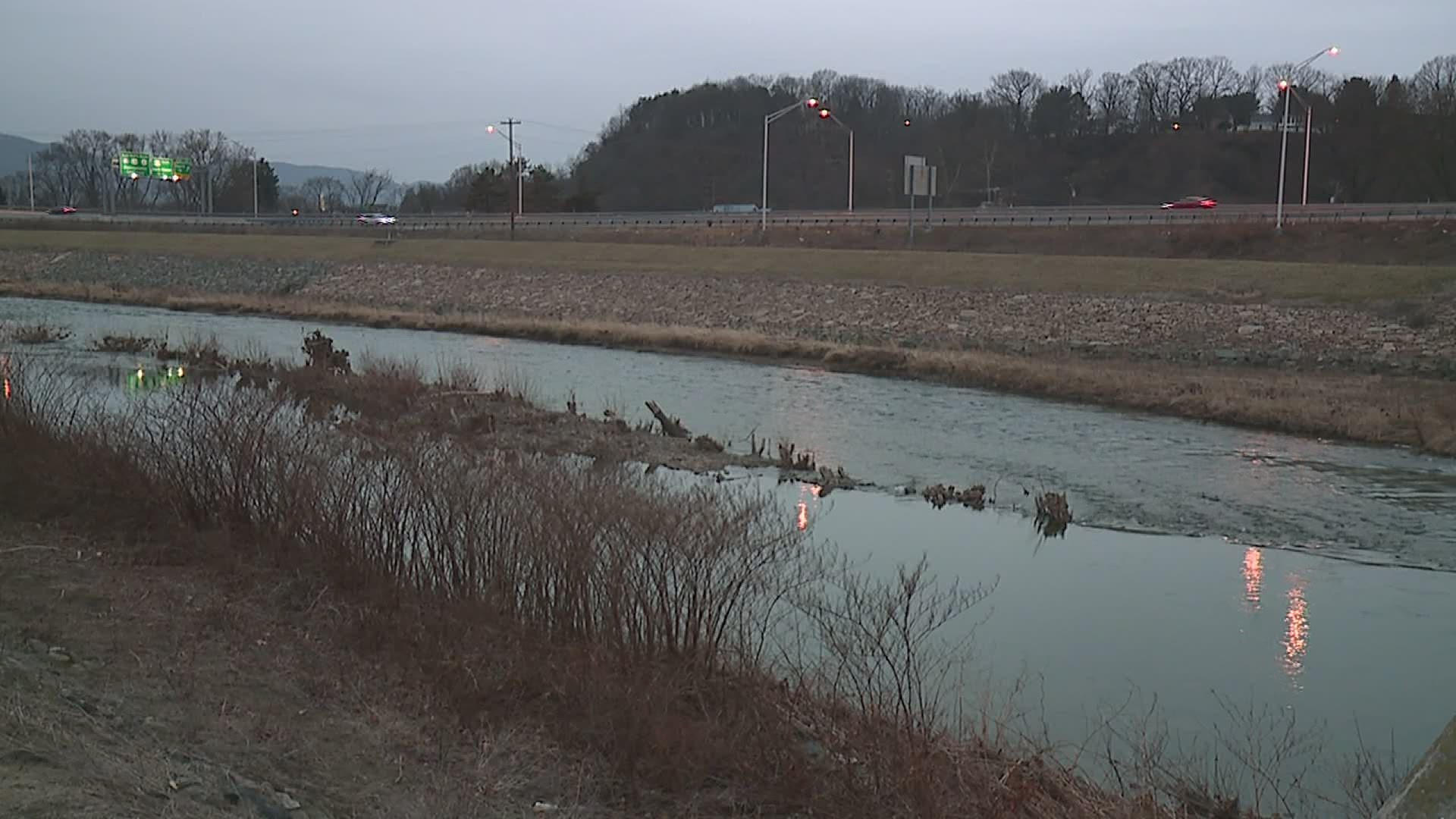 The levee that runs along Lycoming Creek will have several drainage pipes replaced and improved.