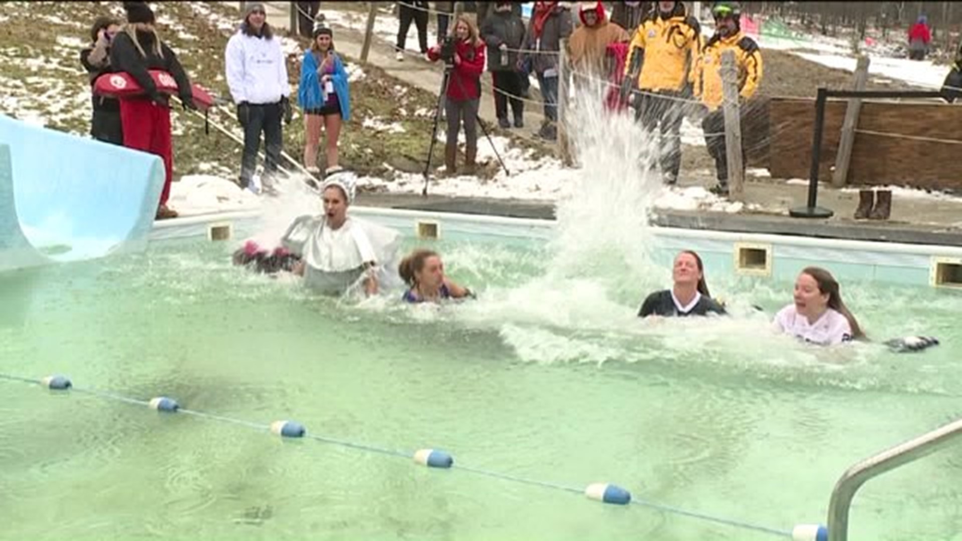 Polar Plunge Helps Young People Battling Cancer