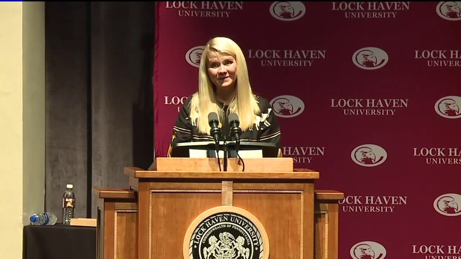 Elizabeth Smart Speaks at Lock Haven University the Day One of her Captors is Released From Prison