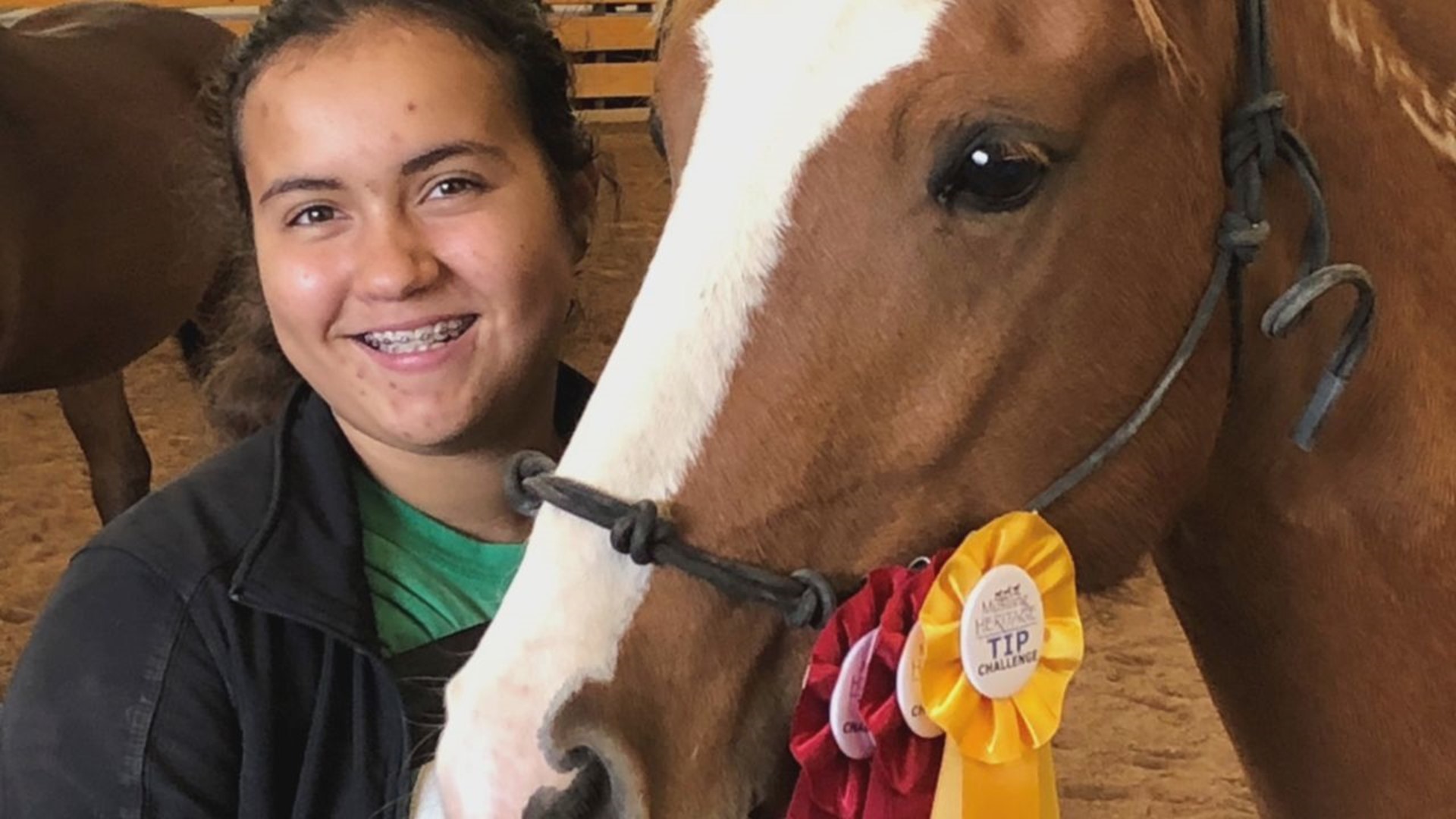 17-Year-Old from Nescopeck Competed with Mustang Kian Despite Broken Arm