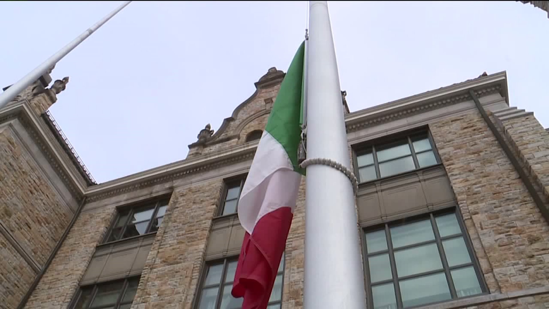 La Festa Preps: Italian Flag Raised in Scranton