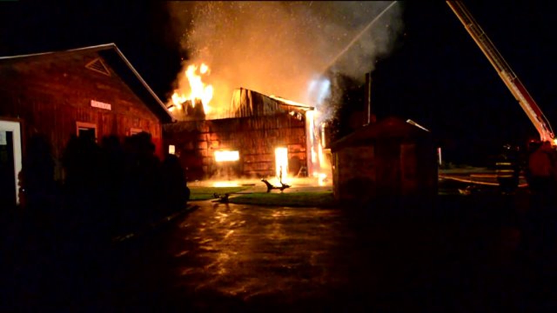 Warehouse Destroyed by Fire in Hamlin