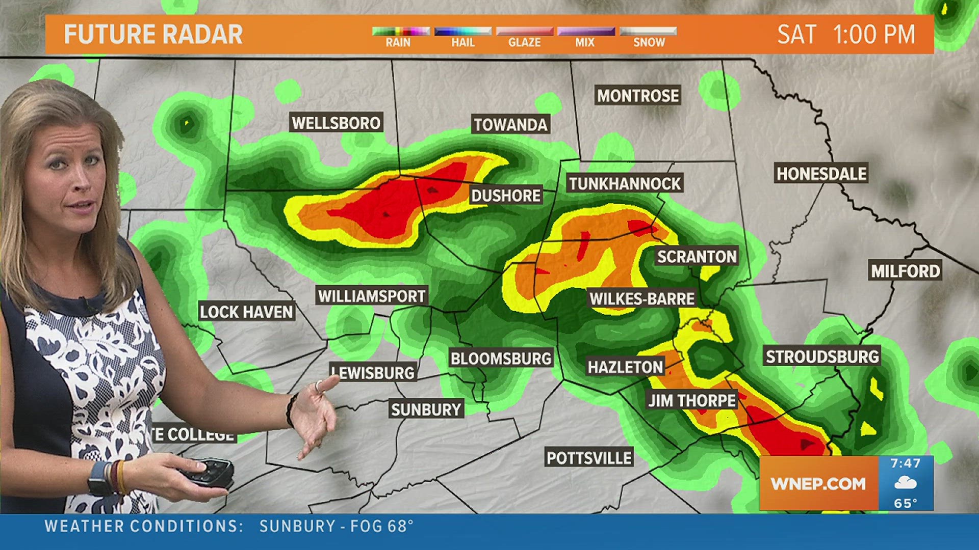 Unsettled and humid weather continues right through the weekend with temperatures dropping back into the 70s.