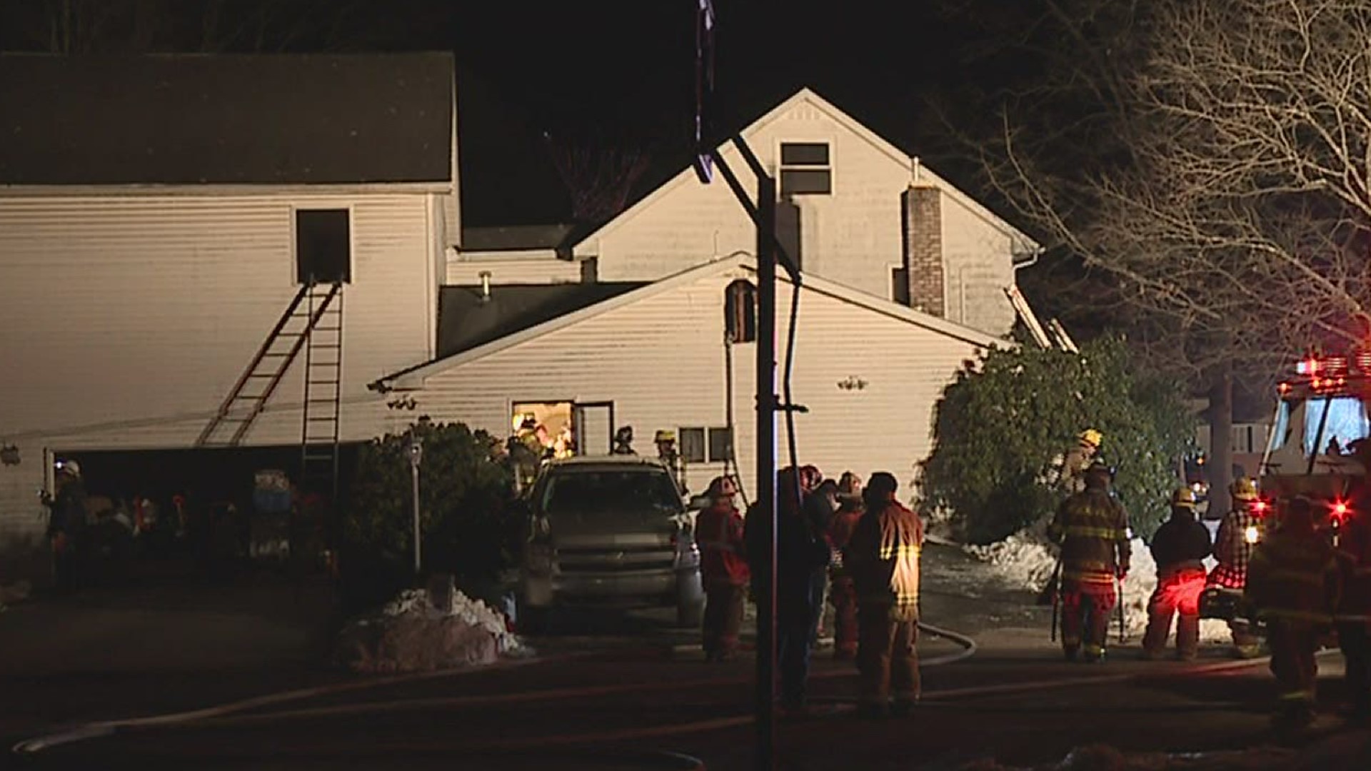 Fire and smoke damaged a home Tuesday afternoon in Luzerne County.