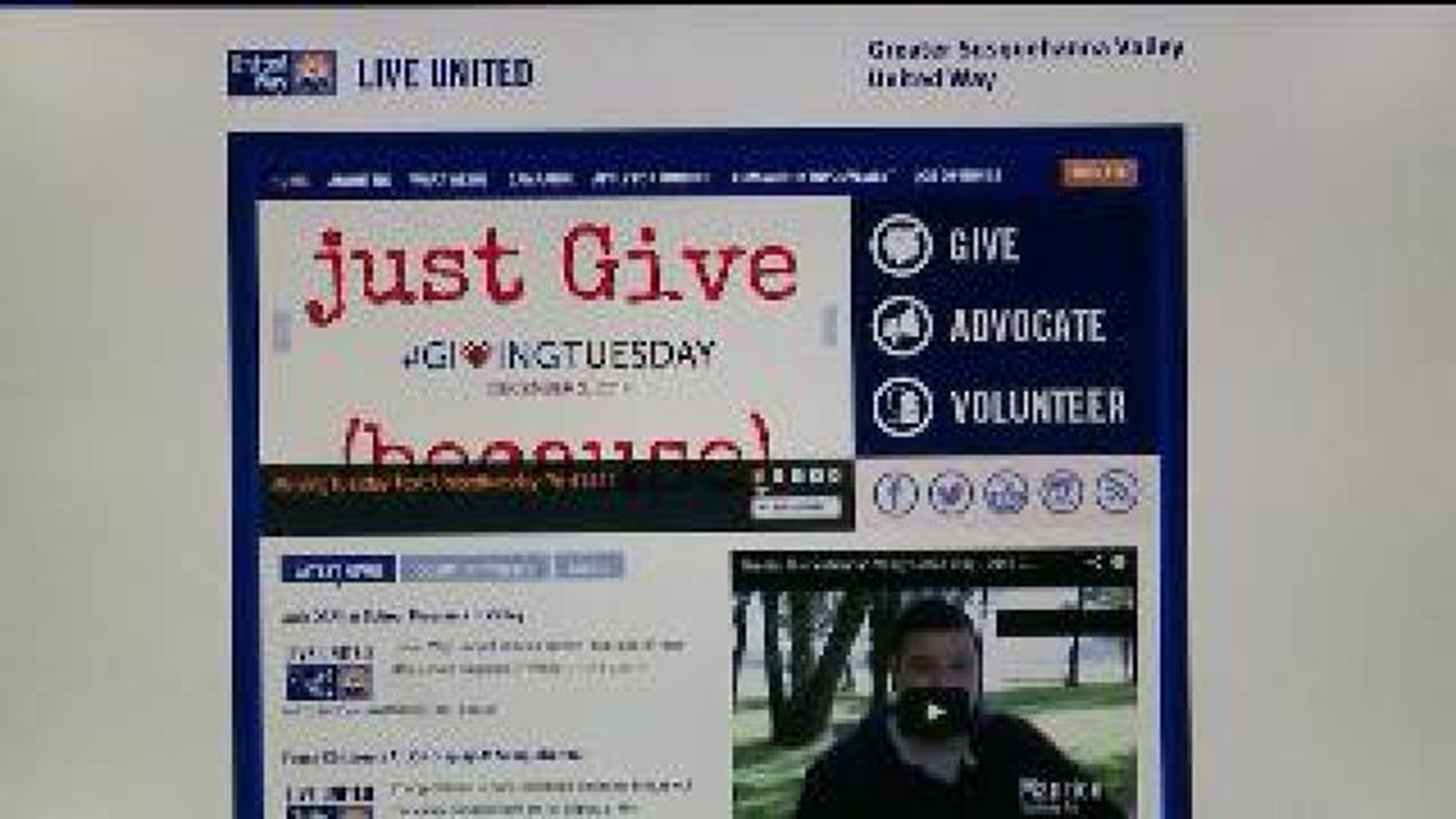 United Way Hoping For Help On Giving Tuesday