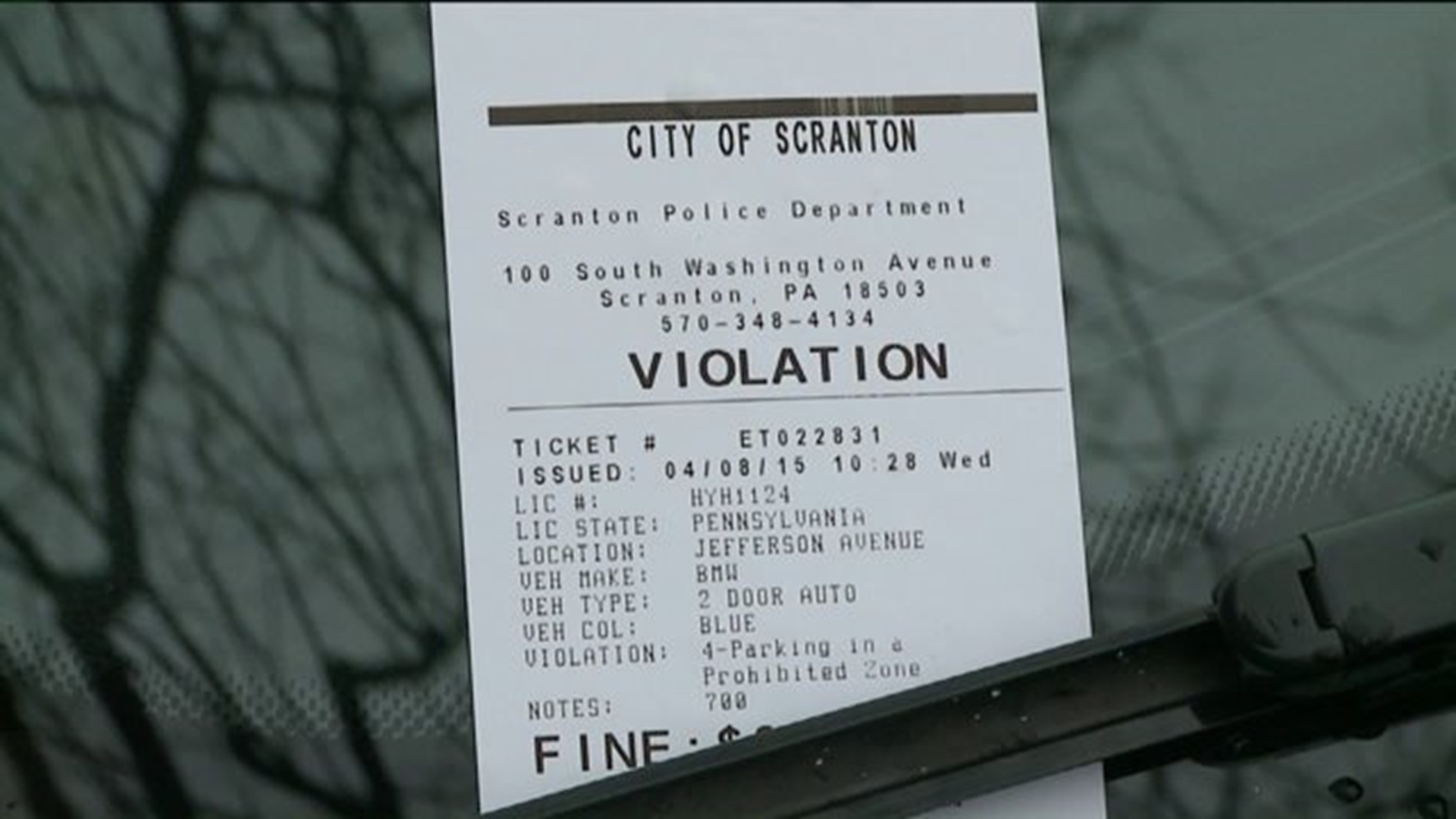 Scranton Begins Parking Enforcement Program