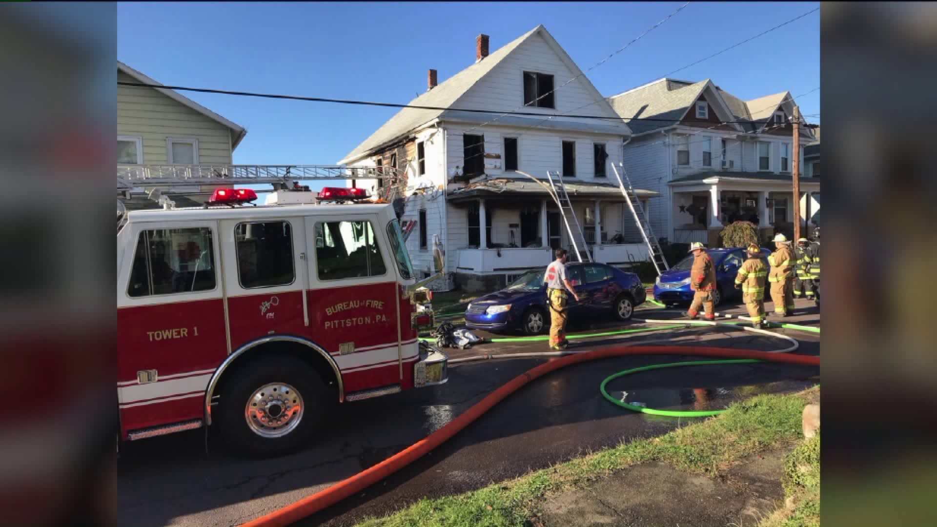 Flames Damage Pittston Home
