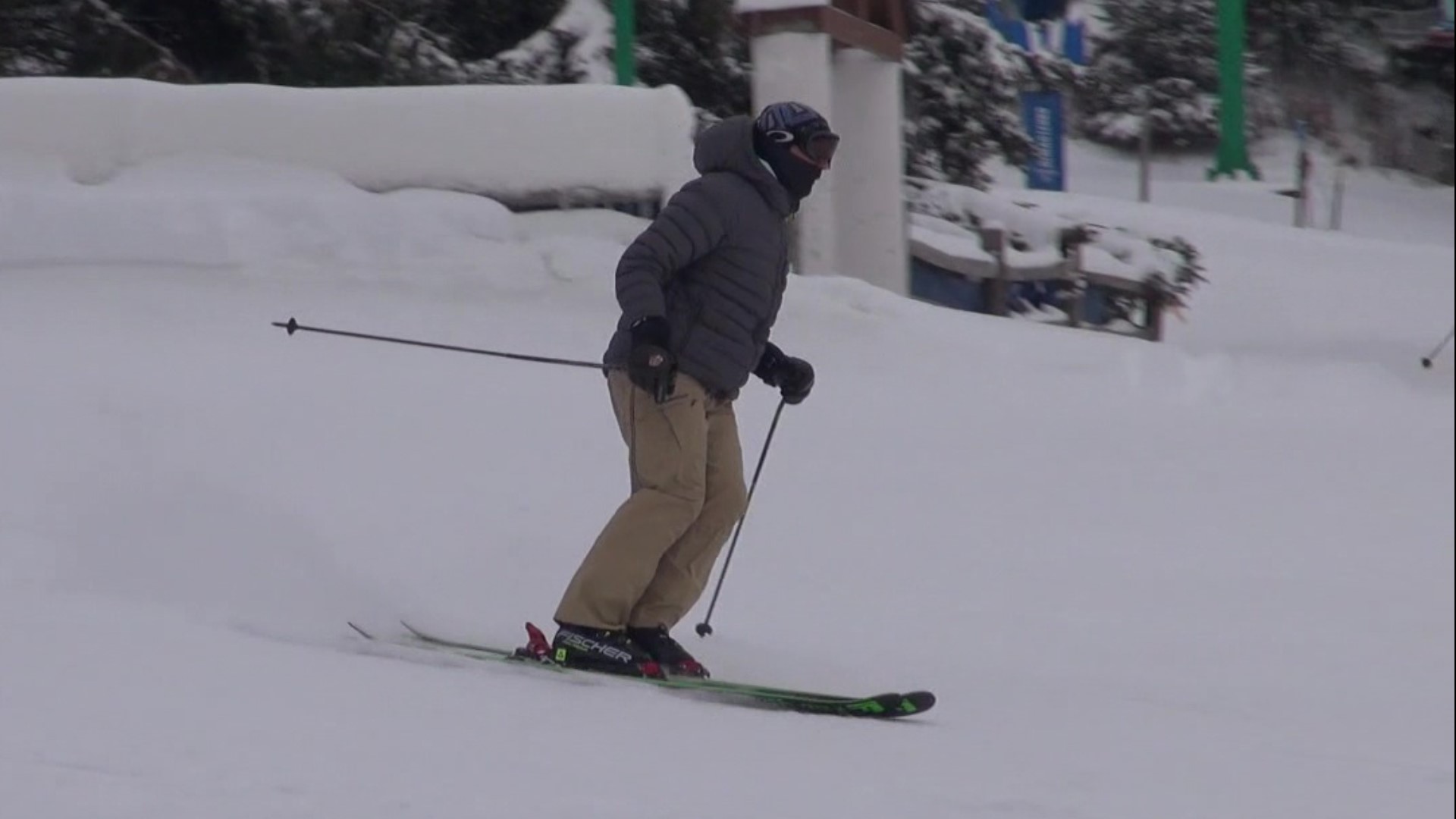 While there are some restrictions in place due to COVID-19, getting out in the fresh air and hitting the slopes was a taste of normalcy for many skiers today.