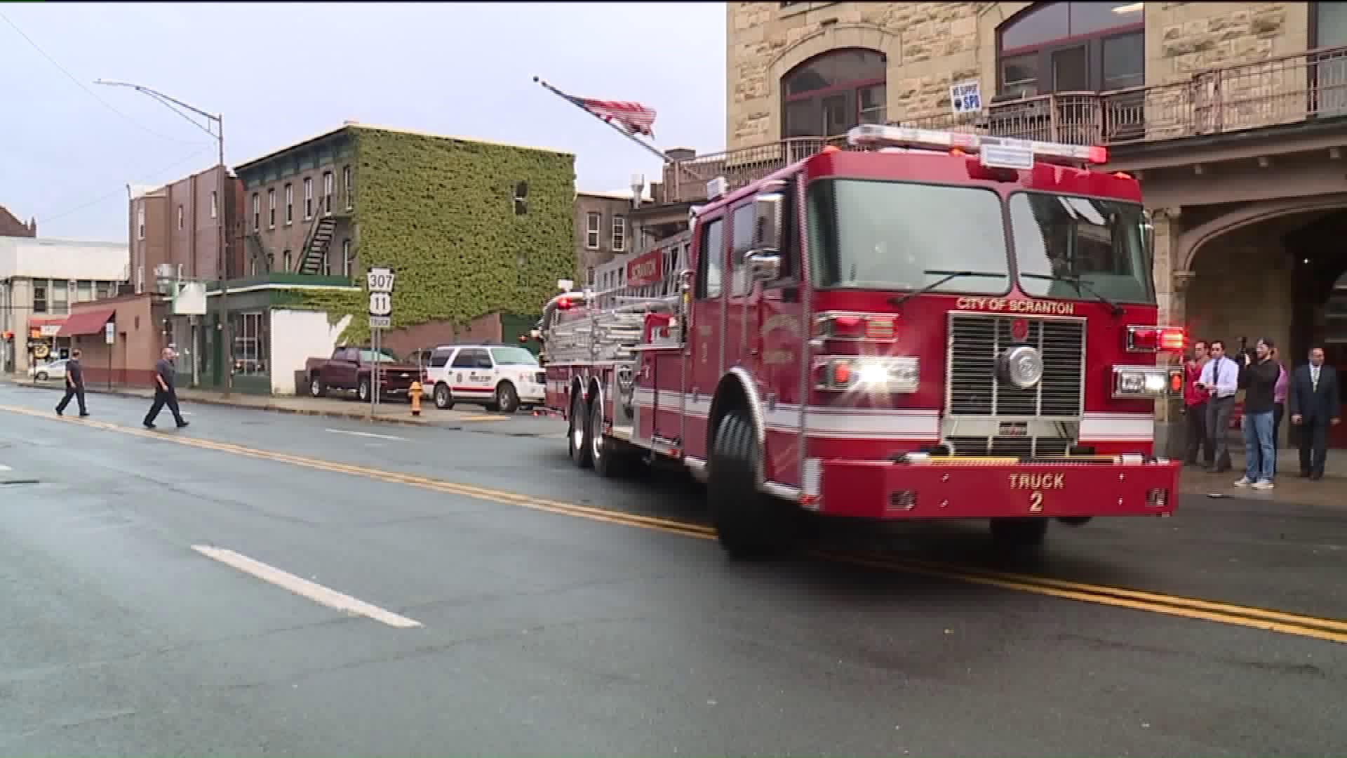 Scranton Fire Department Gets New Ladder Truck
