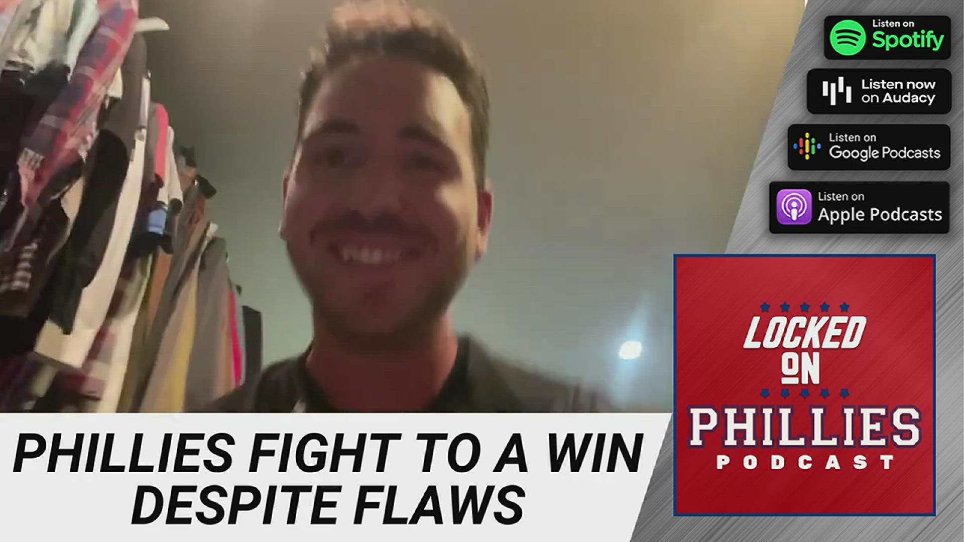 Check out Connor's immediate reaction to the Philadelphia Phillies' walk off win against the Los Angeles Dodgers!