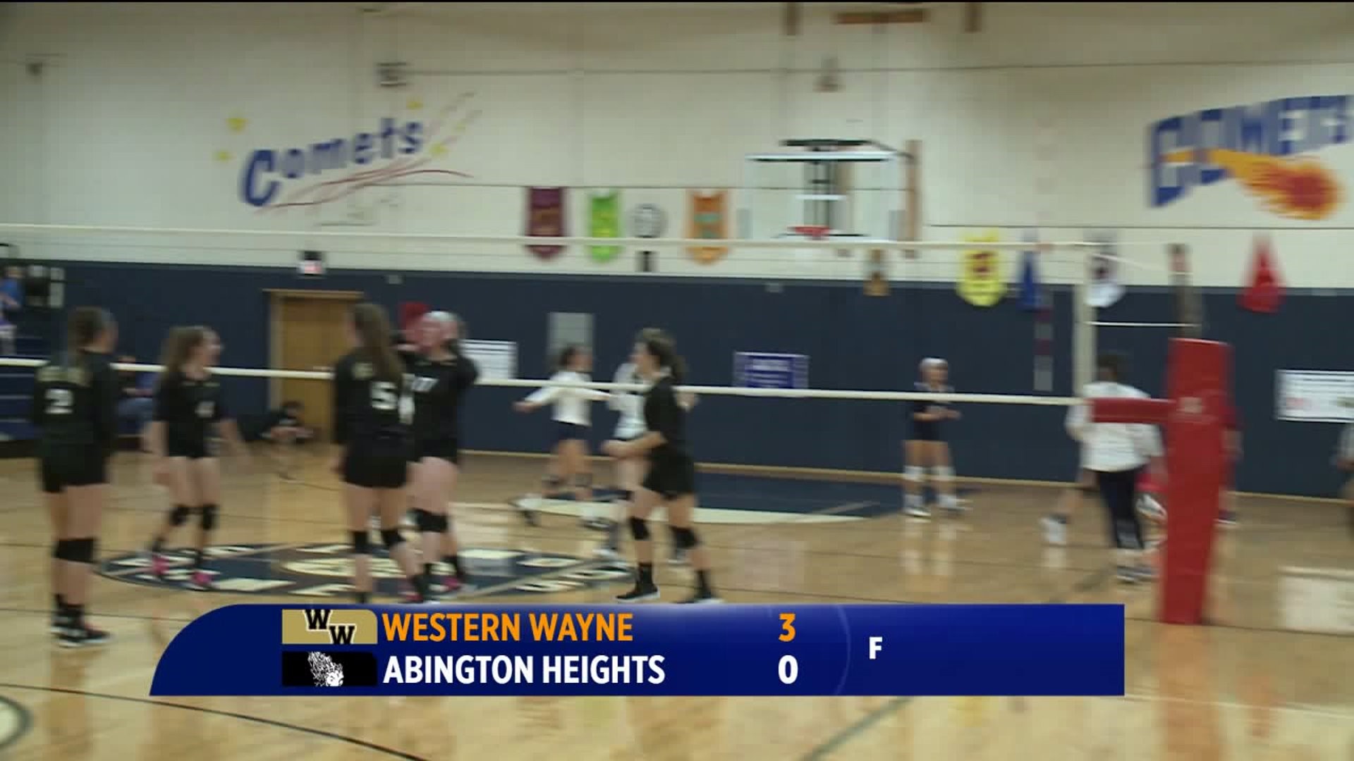 Western Wayne vs Abington Heights girls volleyball
