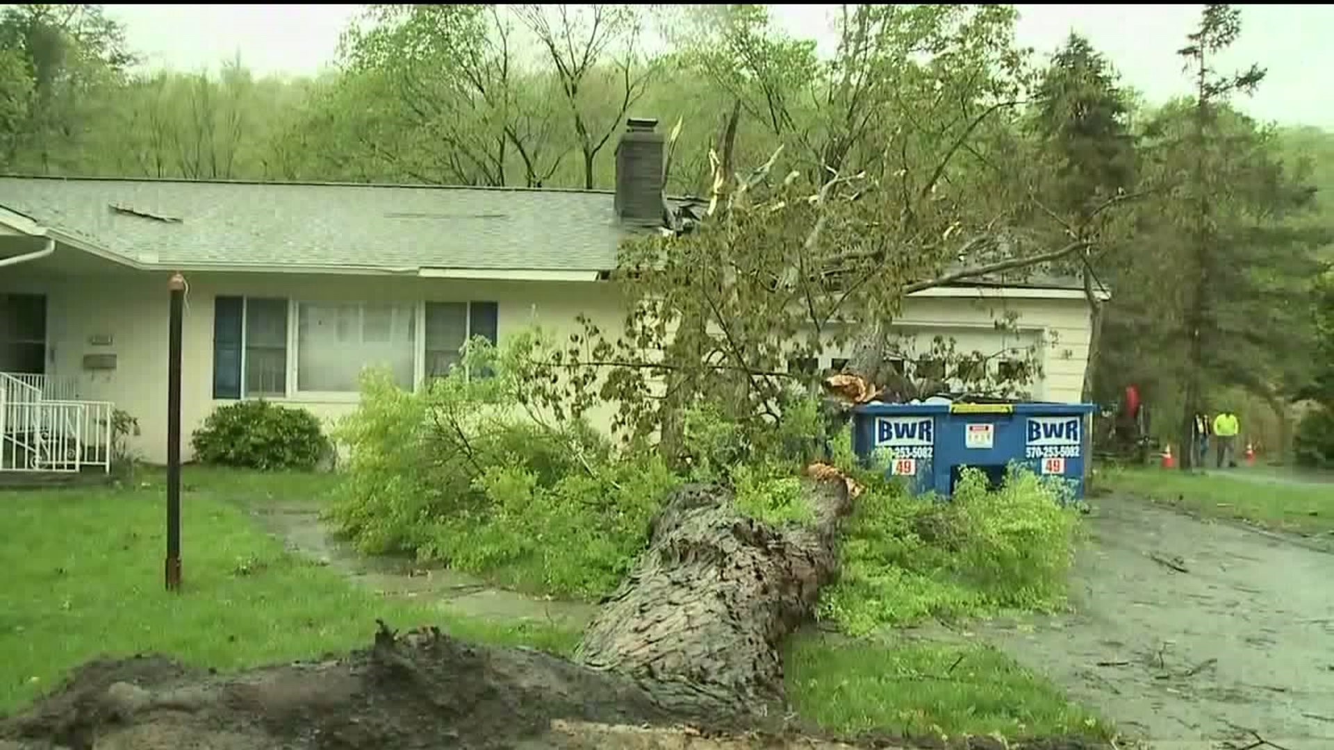 Storm Damage Left Behind in Honesdale