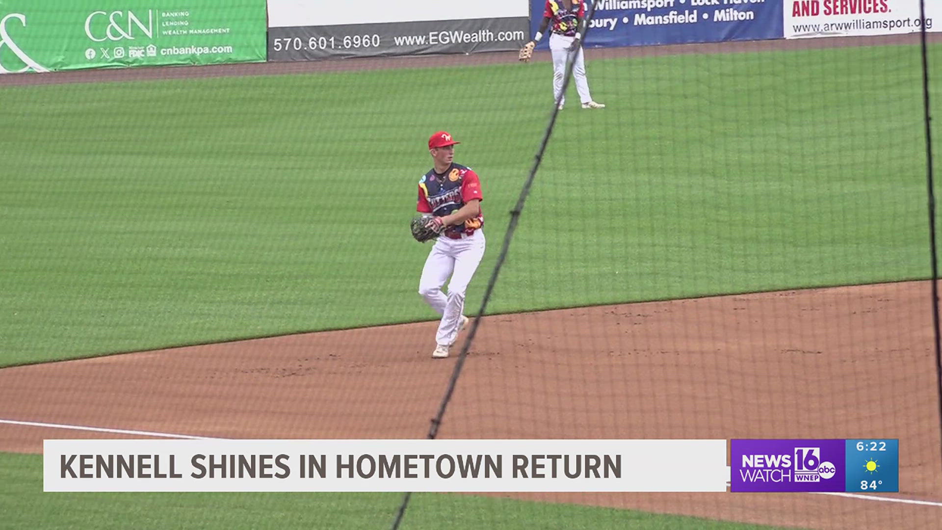 Williamsport native Ryan Kennell is finding success on the diamond in the MLB Draft League playing with the team he grew up watching.