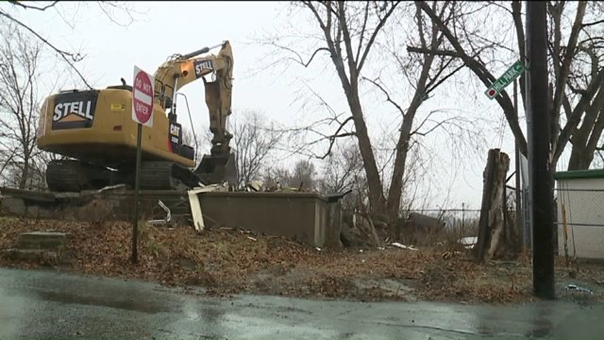 Pittston Home Demolished for Park Renovations