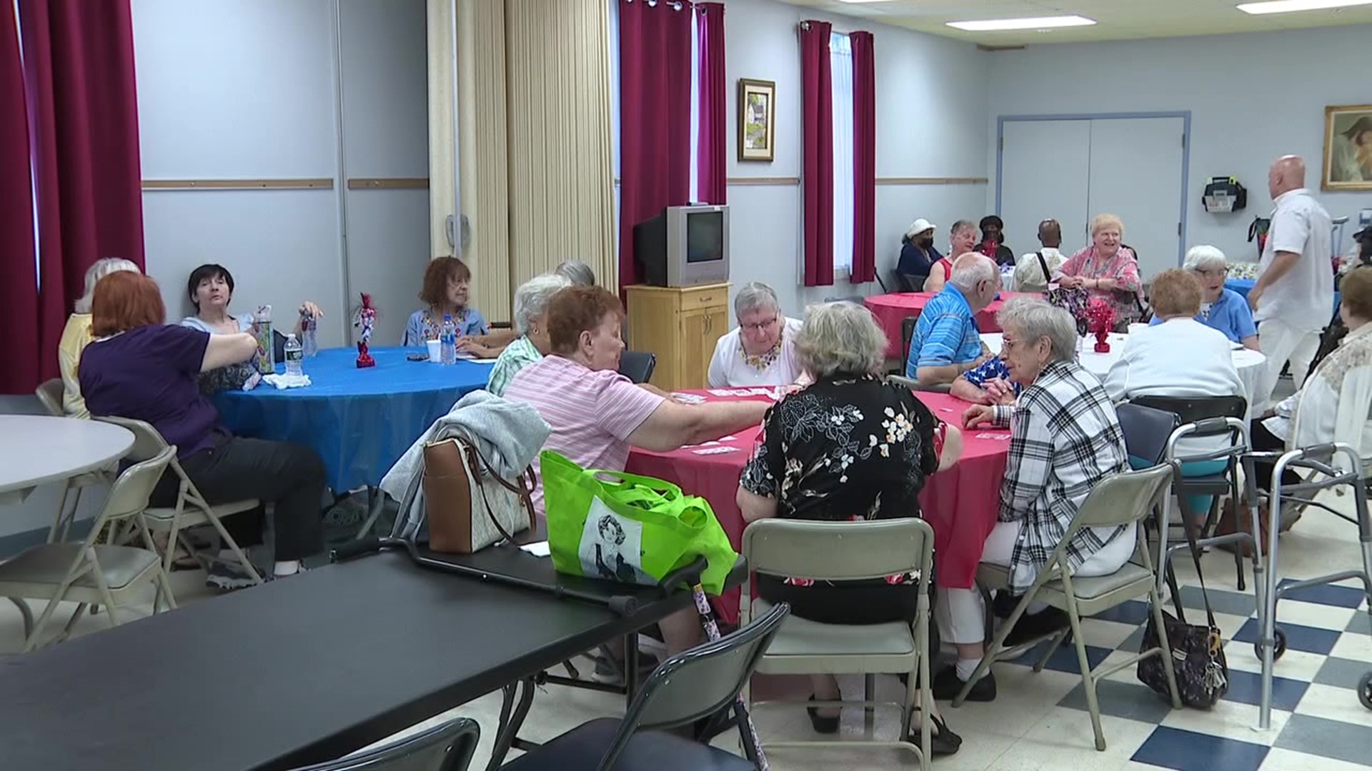 Members of senior centers throughout the Poconos got together for an early Fourth of July celebration.