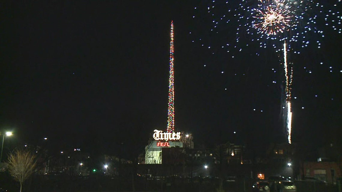 WATCH Scranton Times Tower Lighting 2022