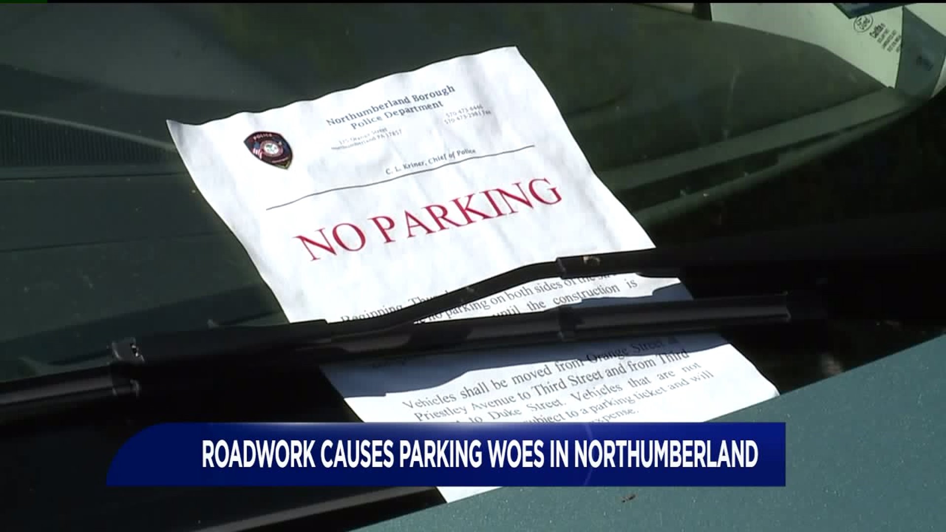Roadwork Causes Parking Problems for Northumberland Residents
