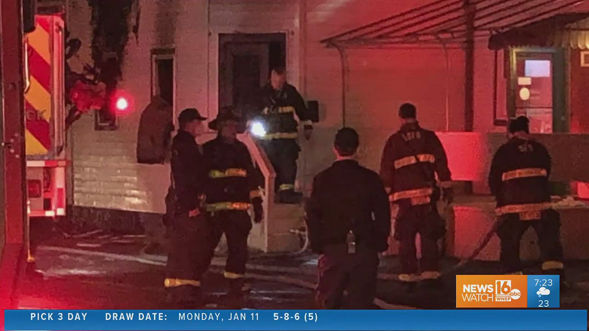 One person was hurt in an apartment fire early Tuesday morning in Scranton.