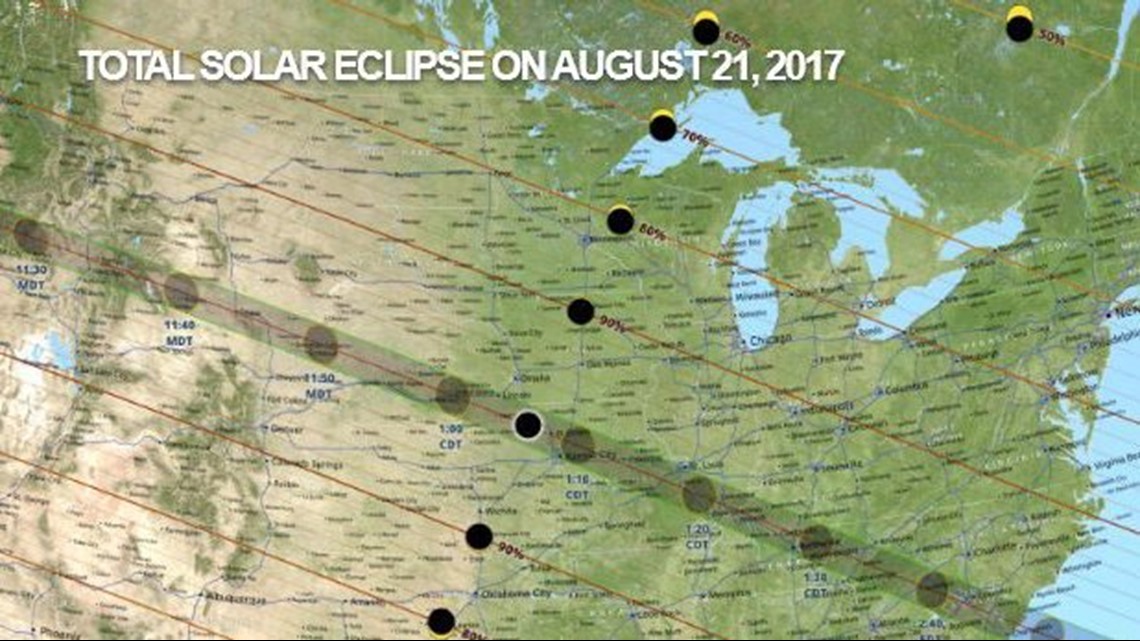 Map Shows How Much of the ‘Great American Eclipse’ You Will Be Able to ...