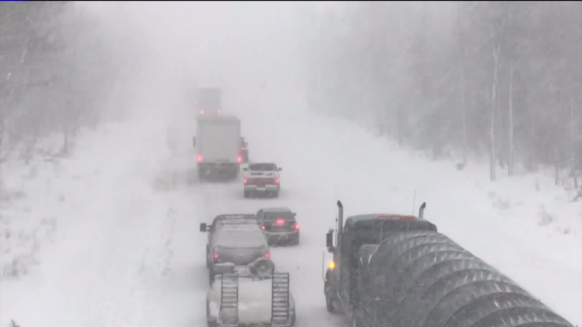 Winter Storm Leaves Travelers in Poconos Trapped