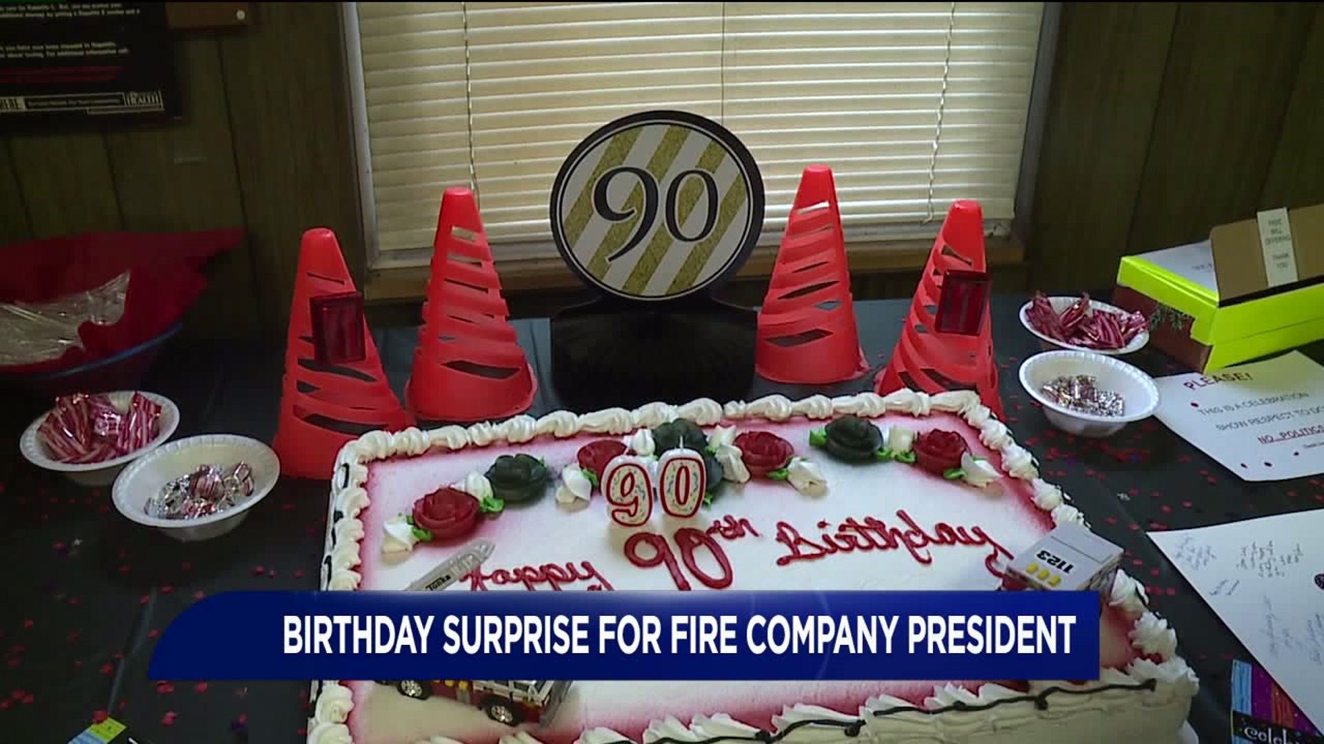 Surprise Party for Fire Dept. President Turning 90