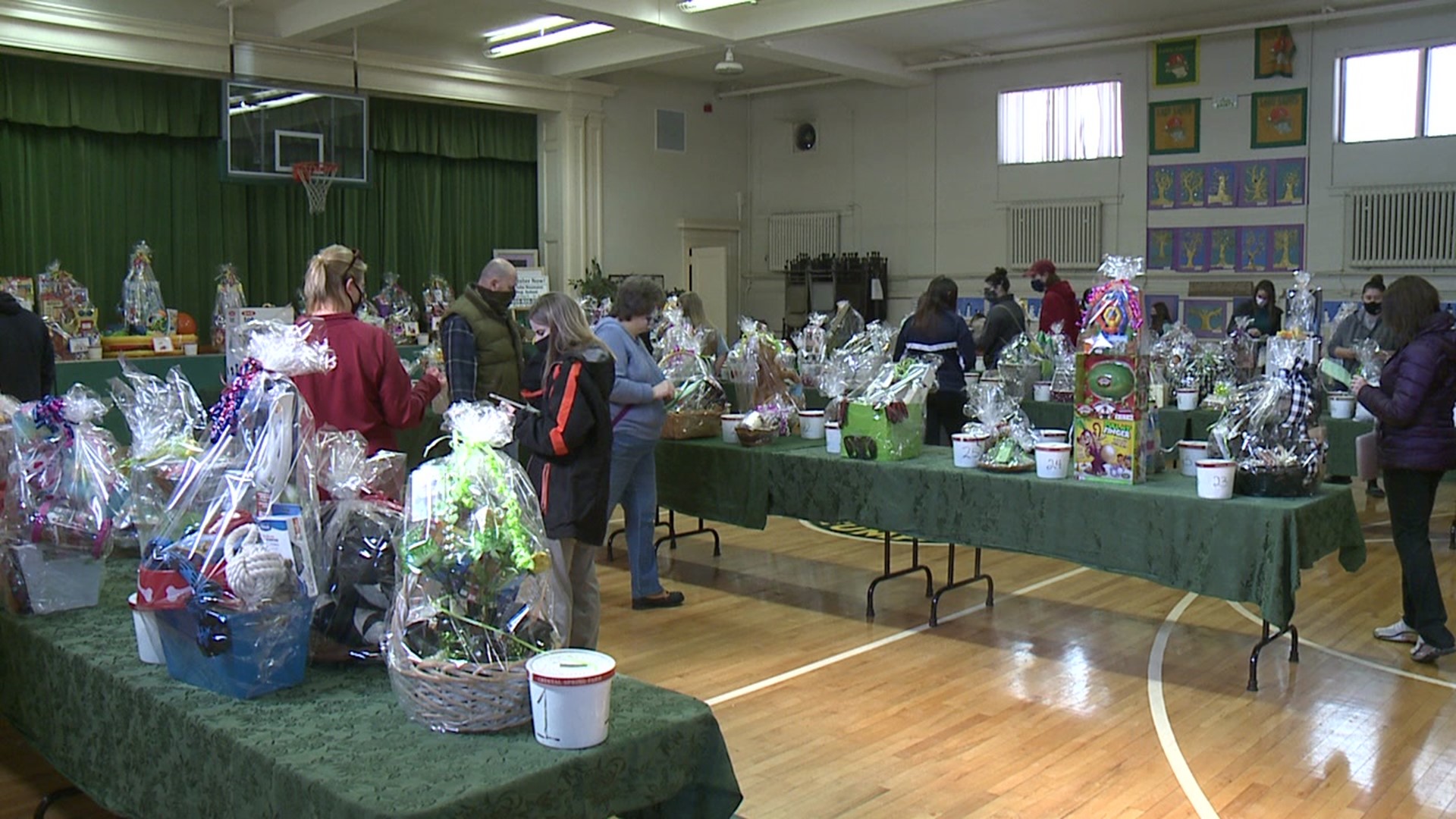More than 100 raffle baskets were up for grabs at St. John Neumann Regional School.