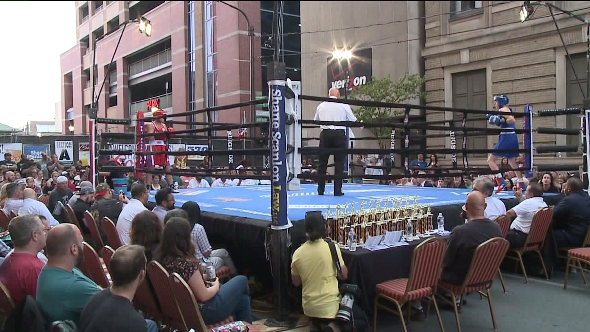 Outdoor Boxing in Downtown Scranton