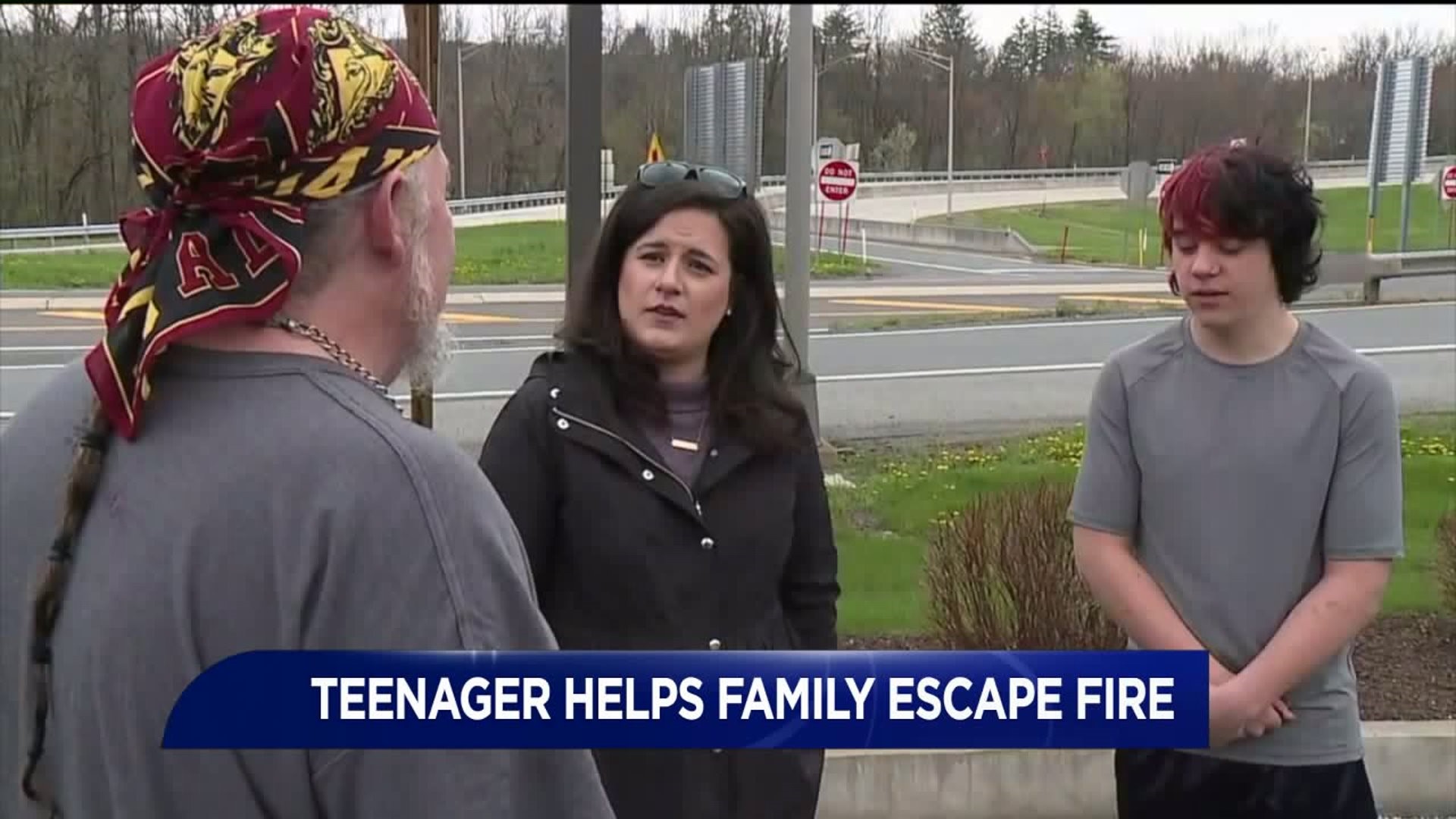 Teenage Boy Helps His Family Escape a House Fire