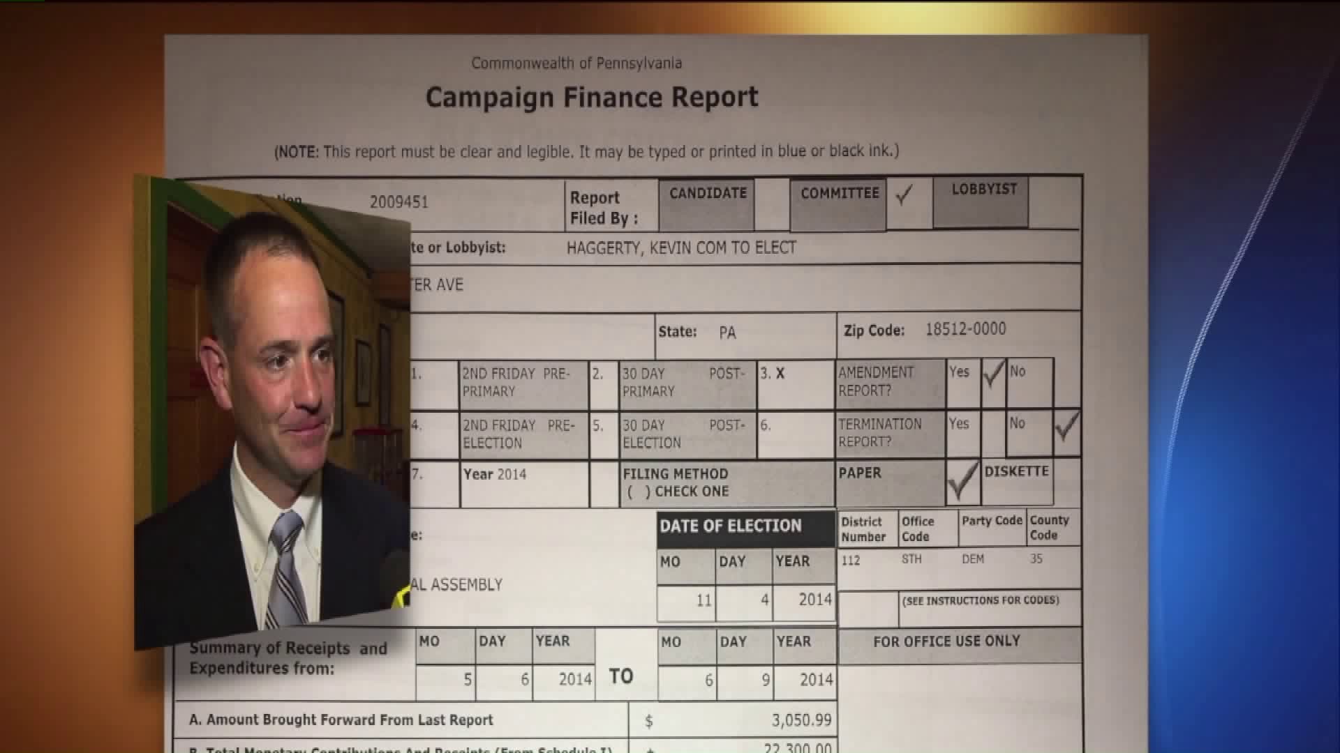 Rep. Haggerty Fails to List Loan on Campaign Finance Report