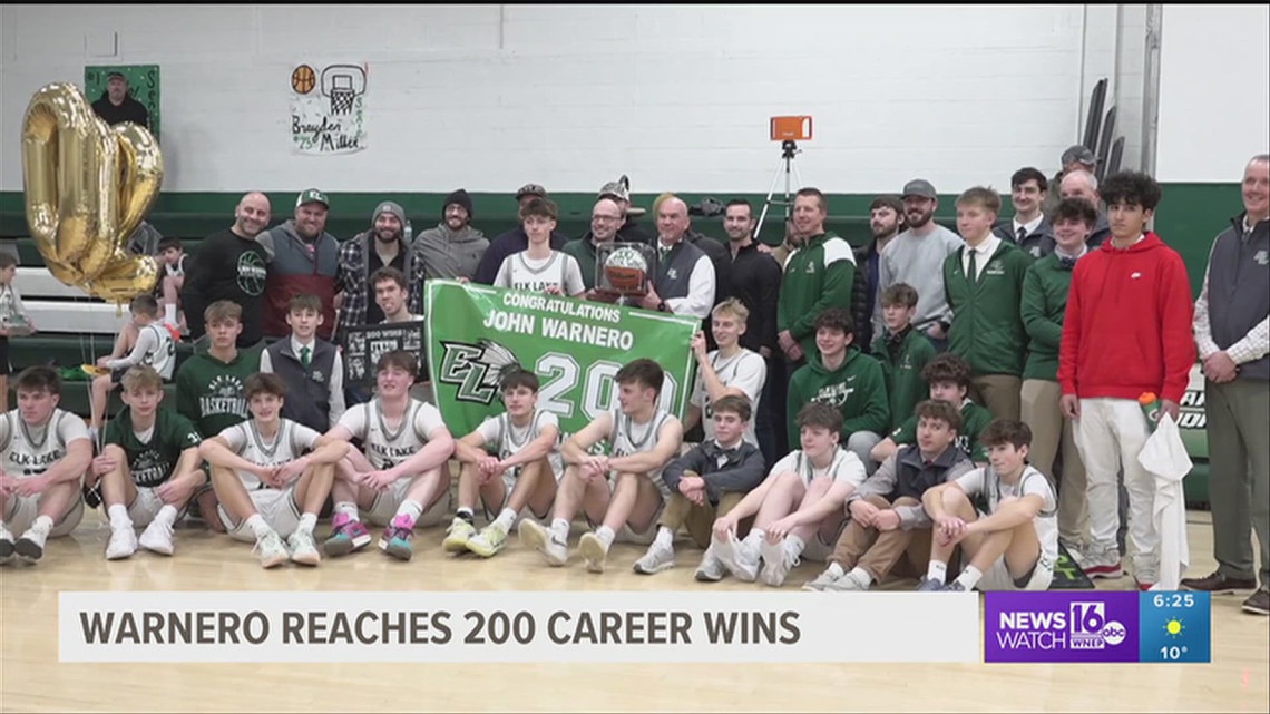 Warriors' Warnero Reaches 200 Career Wins in Elk Lake's Victory Over Carbondale