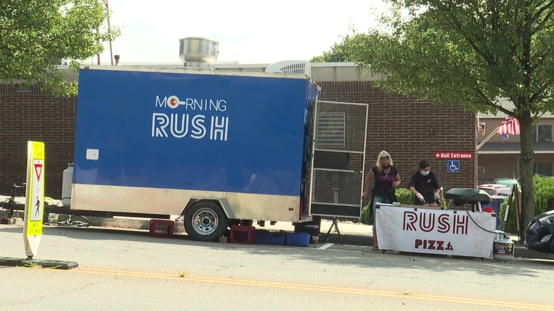 "Rush" will be providing food, drinks, merchandise and it's all mobilized.