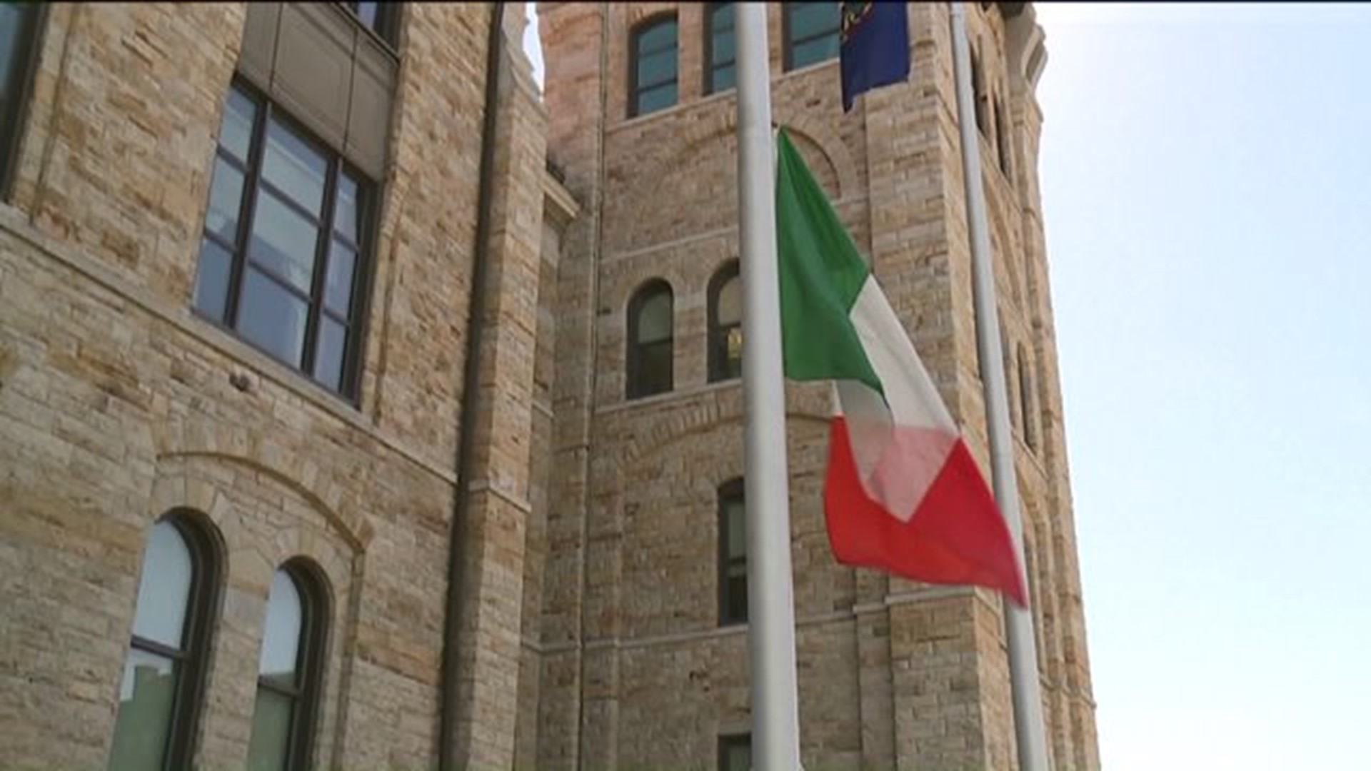 Irish Flag Raised at Lackawanna County Courthouse