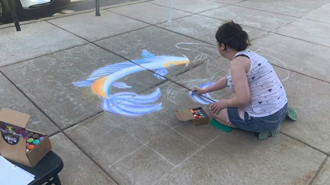 Artists showcase talent at Sidewalk Chalk Festival