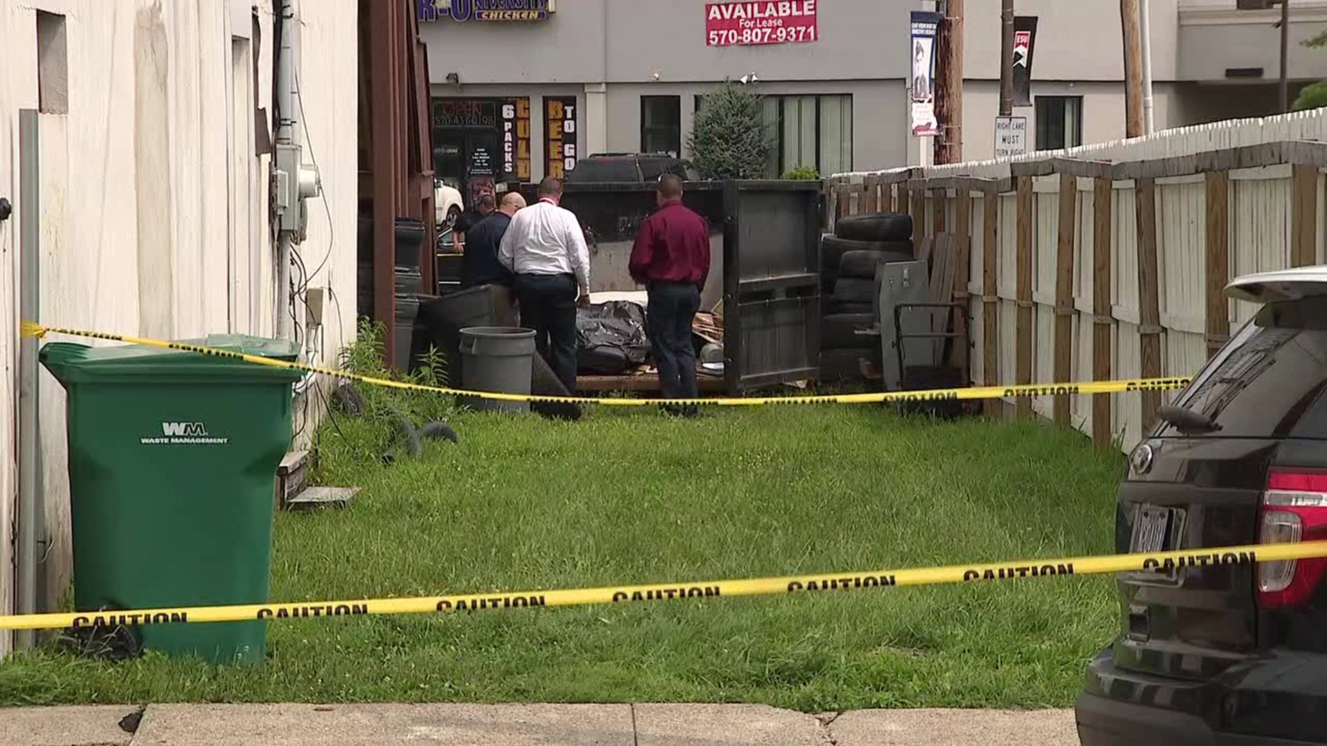 The badly decomposed body of a woman was found in a dumpster in East Stroudsburg on Thursday.