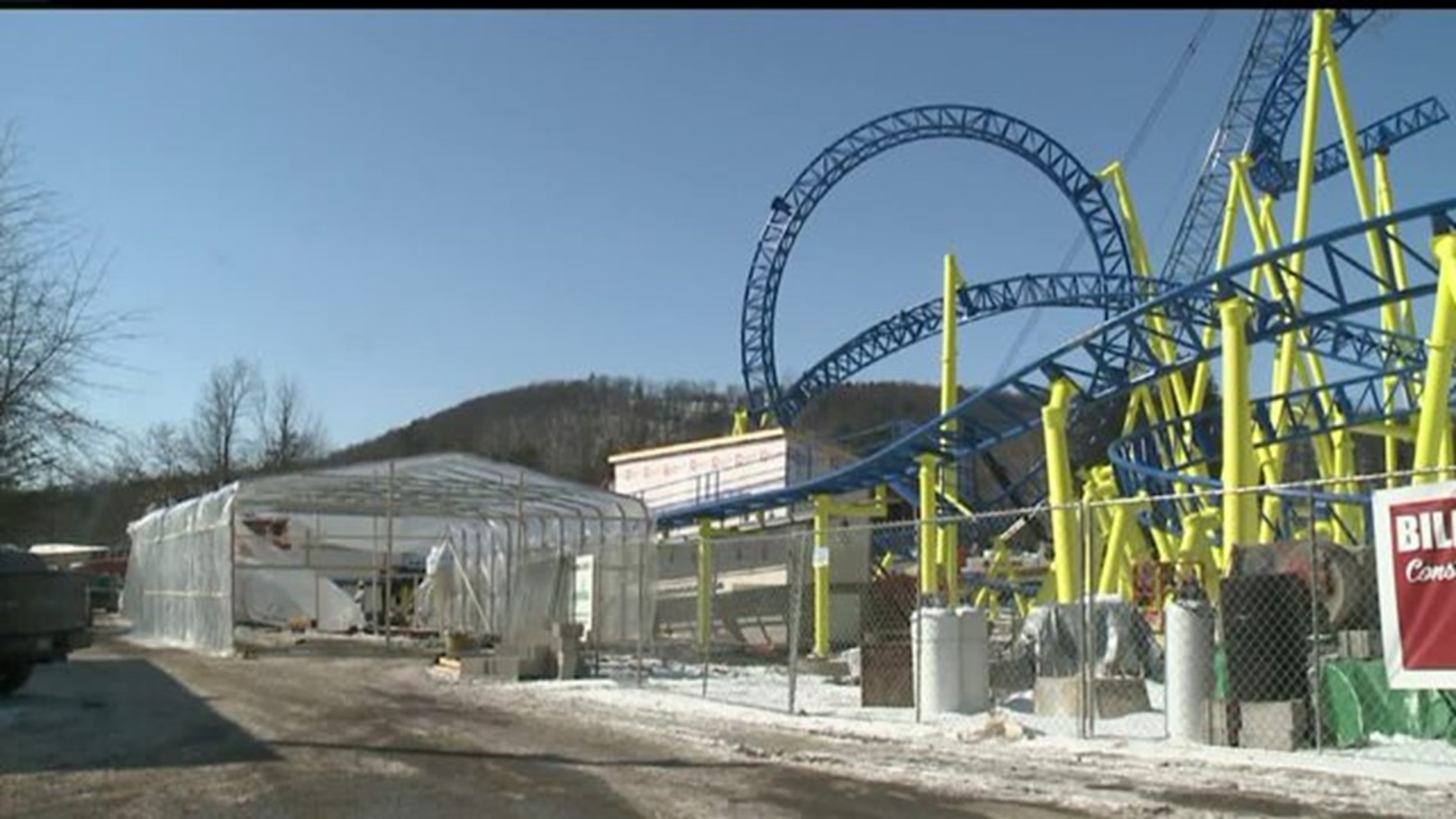 Frigid Weather Not Slowing the Impluse Coaster at Knoebels