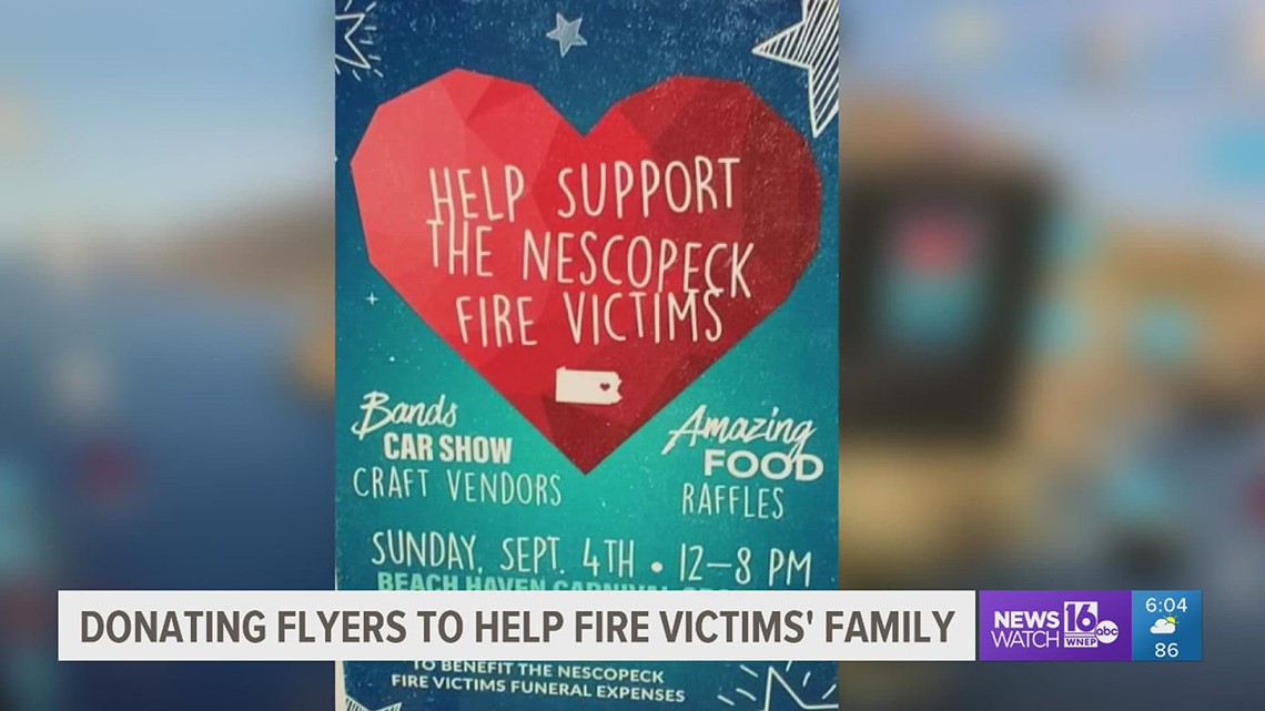 Company prints for free, raises money for Nescopeck family after fire
