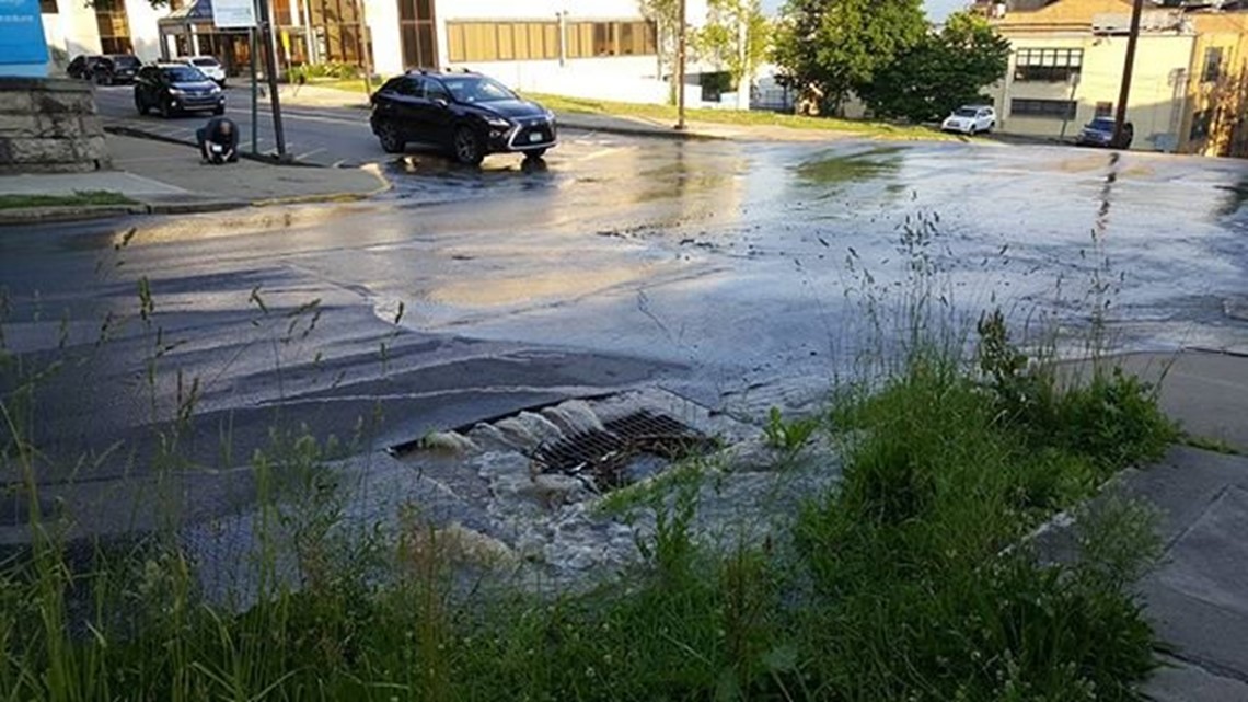Two Water Main Breaks in Scranton’s Hill Section