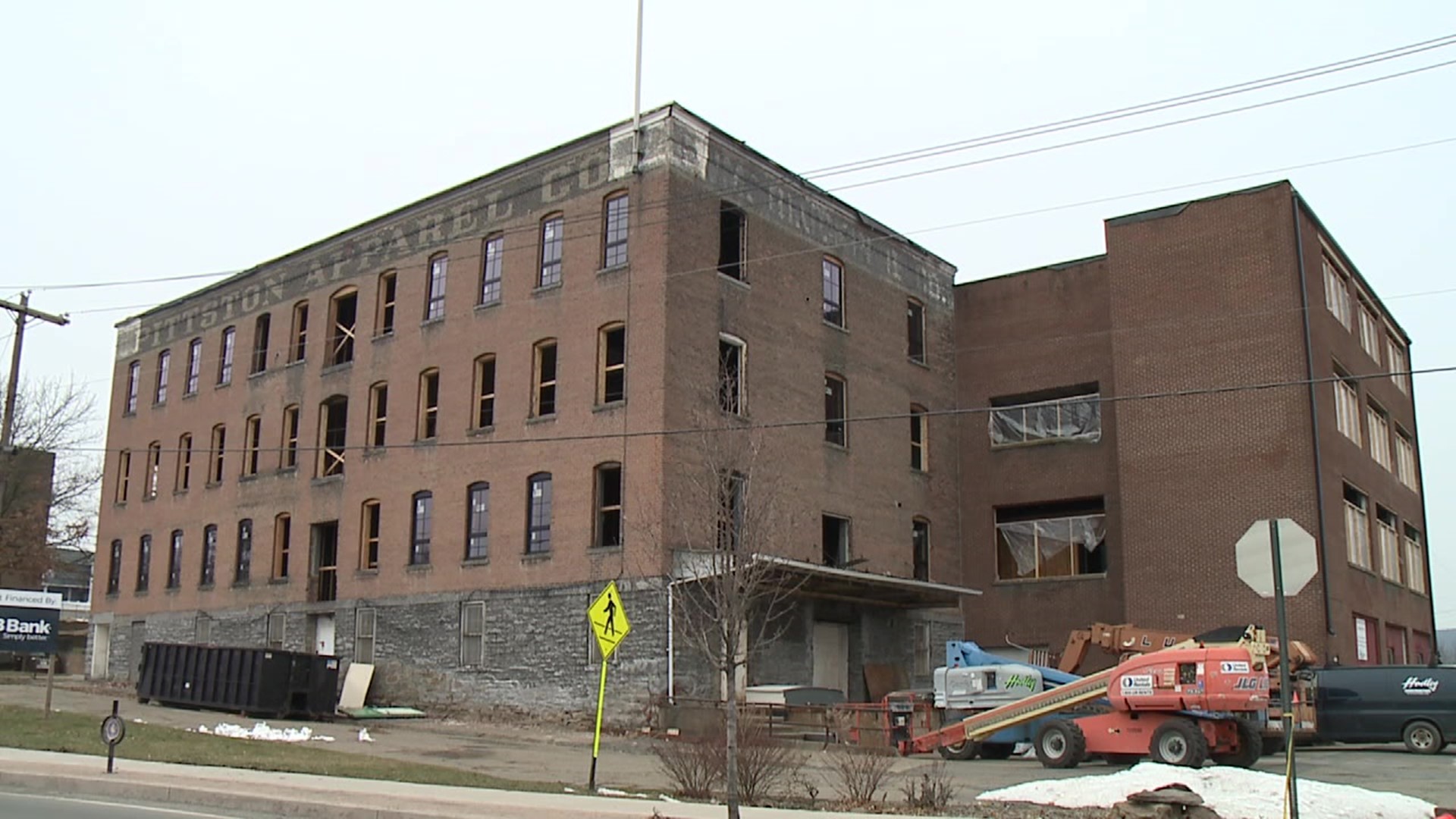 The old Pittston Apparel Company building is likely to host a satellite campus, among other things.